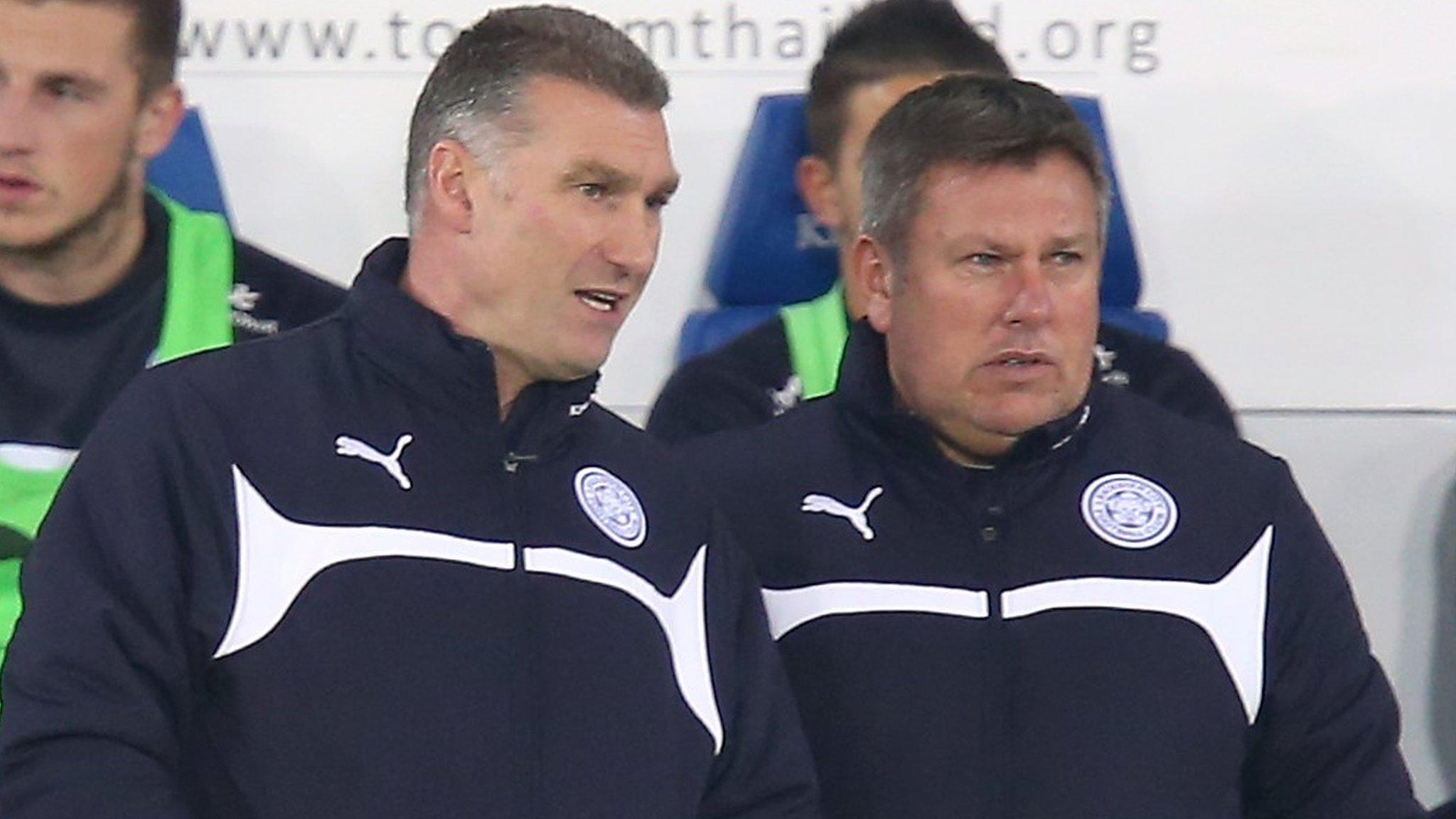 Leicester manager Nigel Pearson (left)