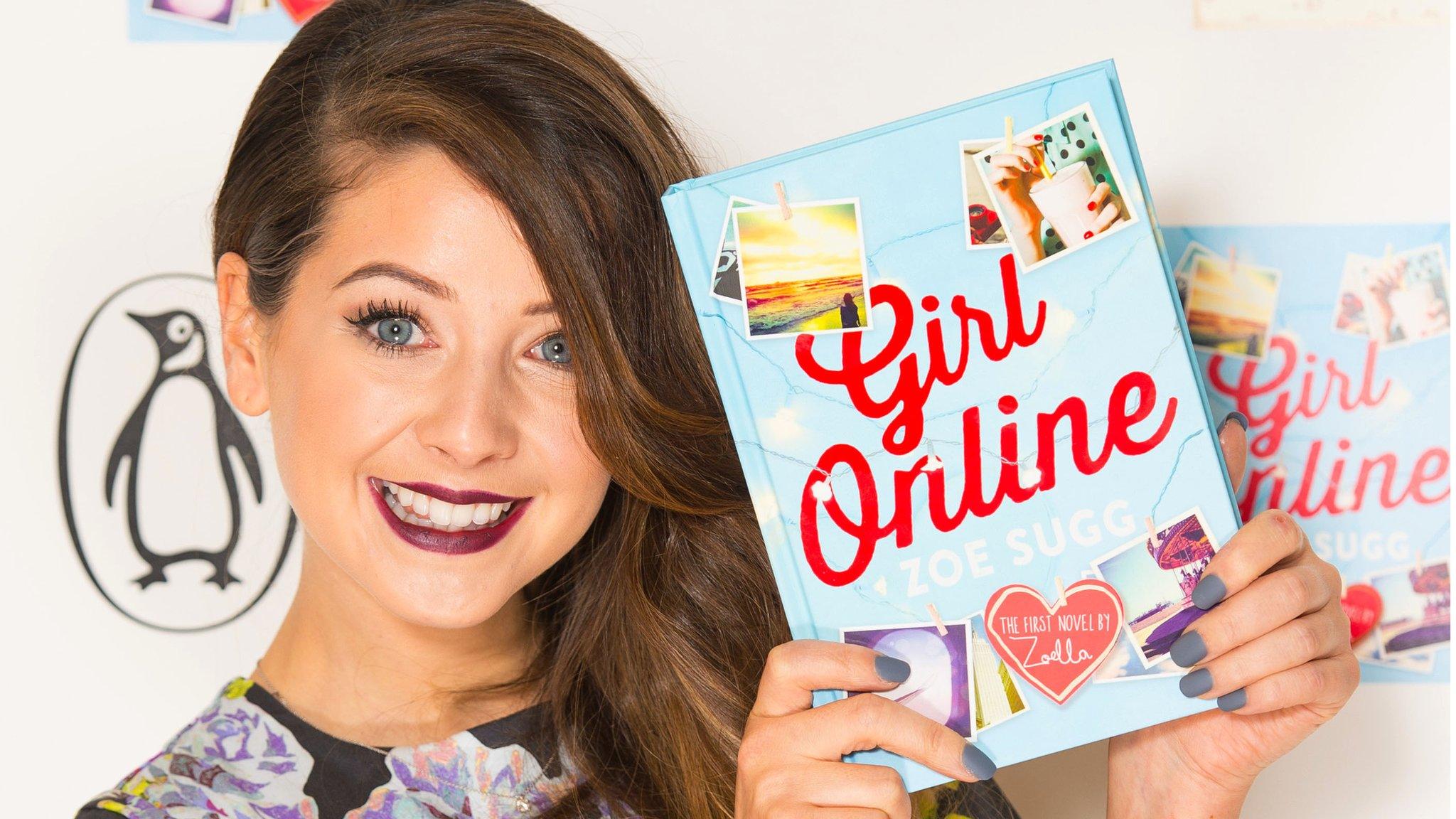 Zoella's first book Girl Online outsells JK Rowling's debut offering.