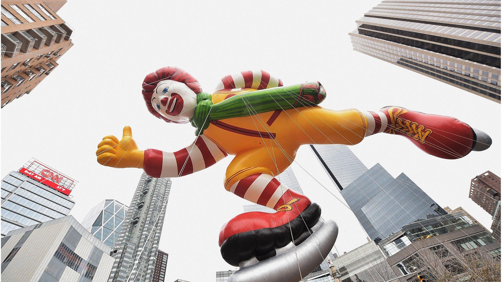 Ronald McDonald in Macy's parade