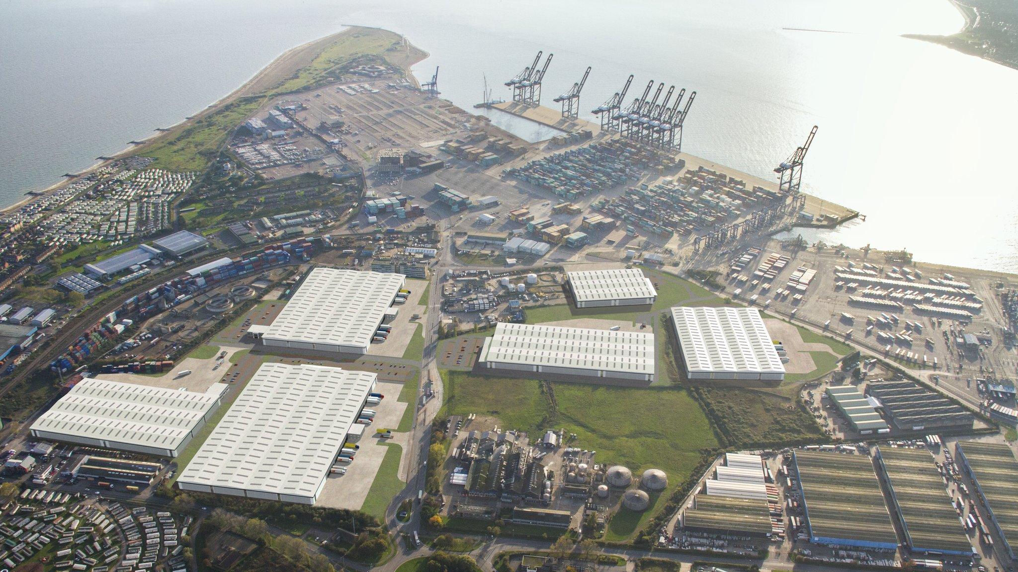 Port of Felixstowe artist's impression