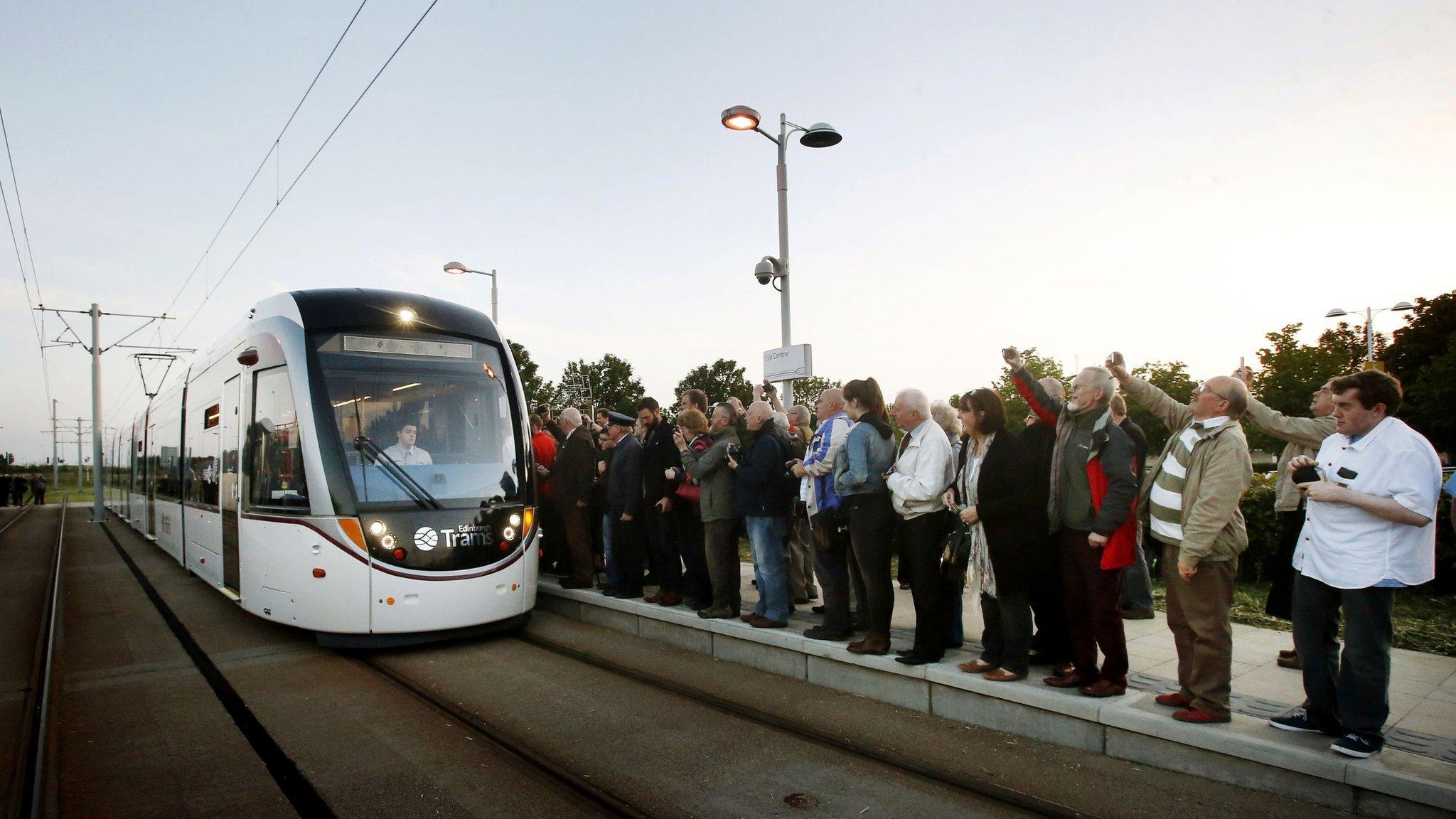 Tram on track