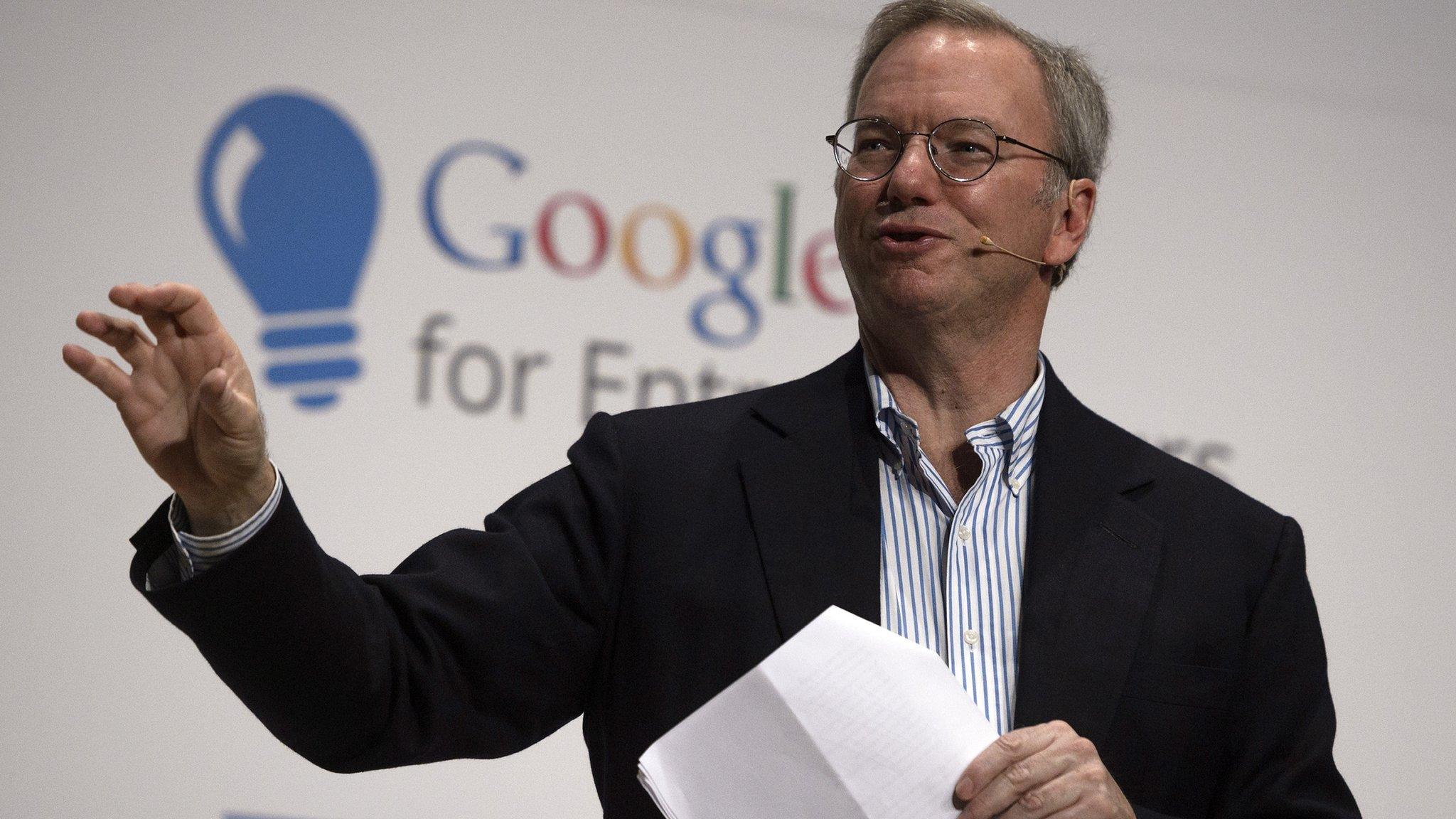 Google executive chairman Eric Schmidt in Madrid.