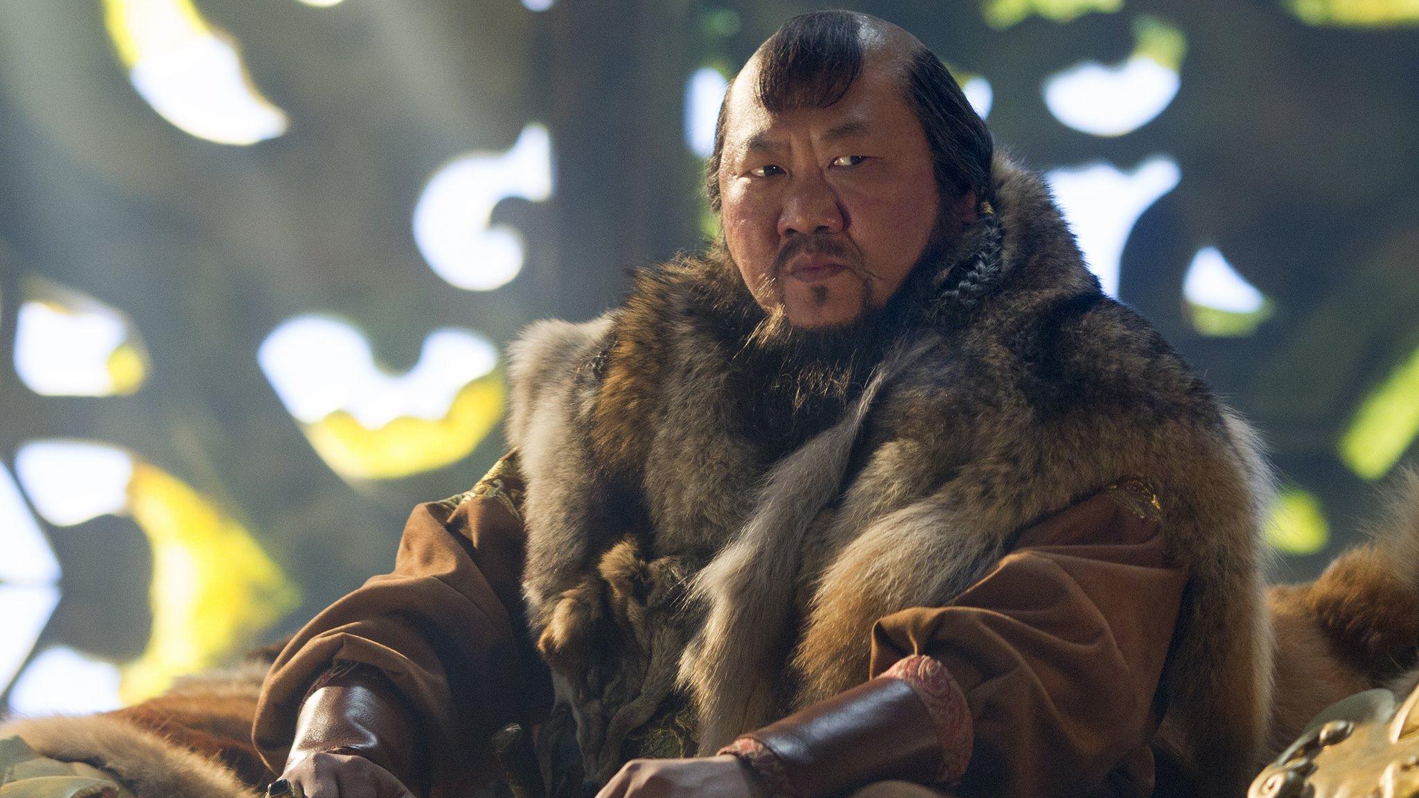 Benedict Wong as Kublai Khan in Marco Polo