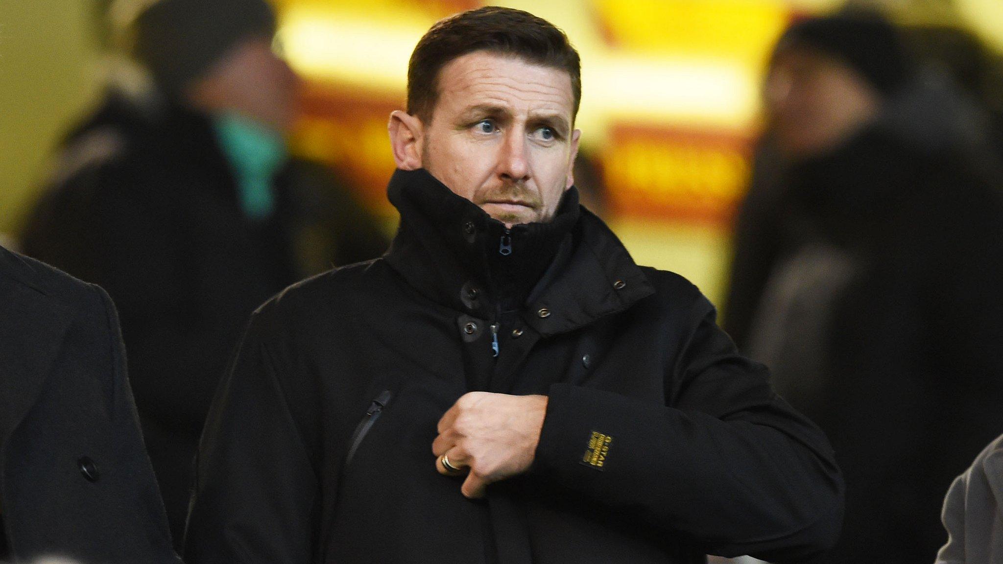 Motherwell manager Ian Baraclough