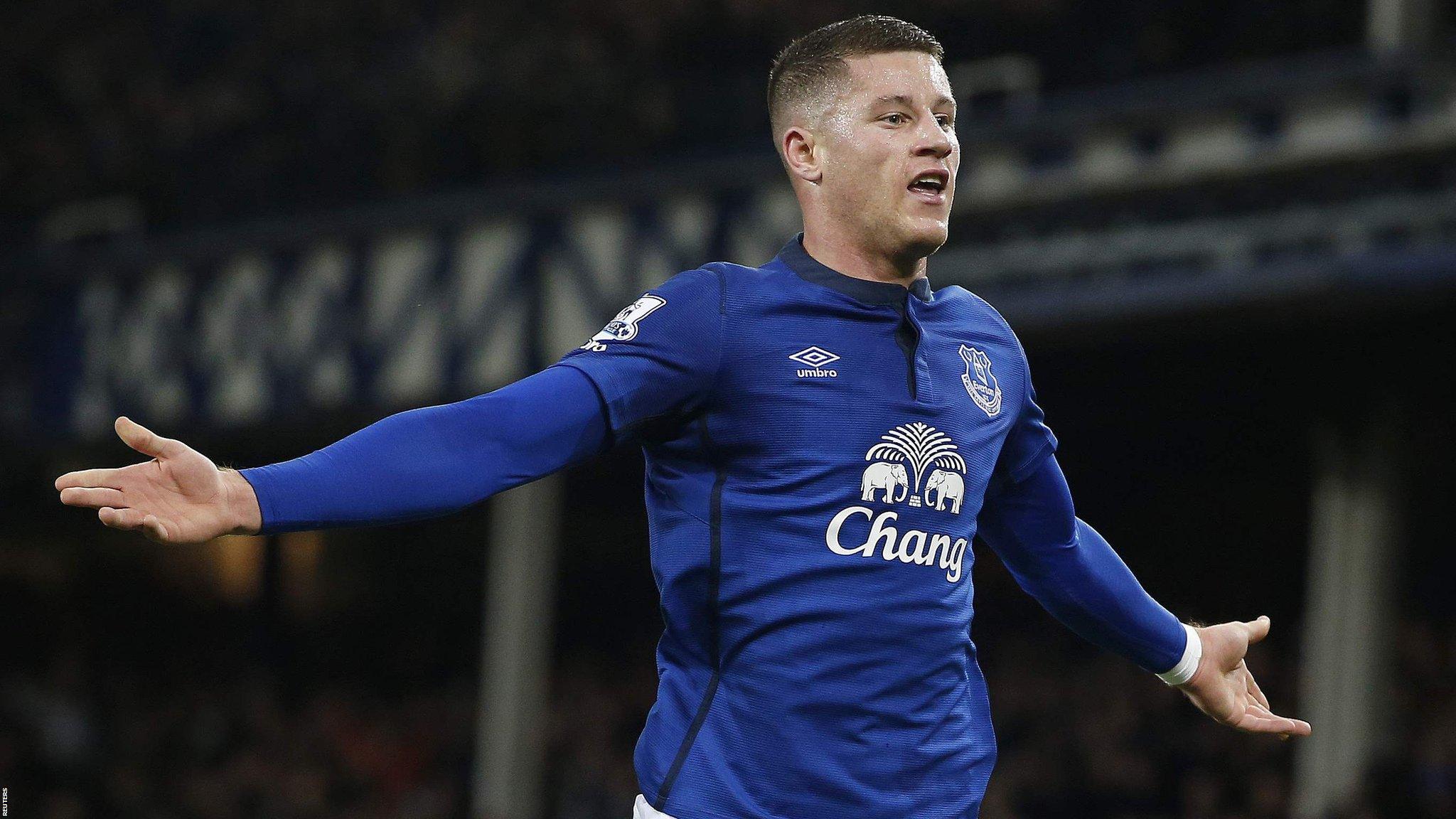 Everton midfielder Ross Barkley