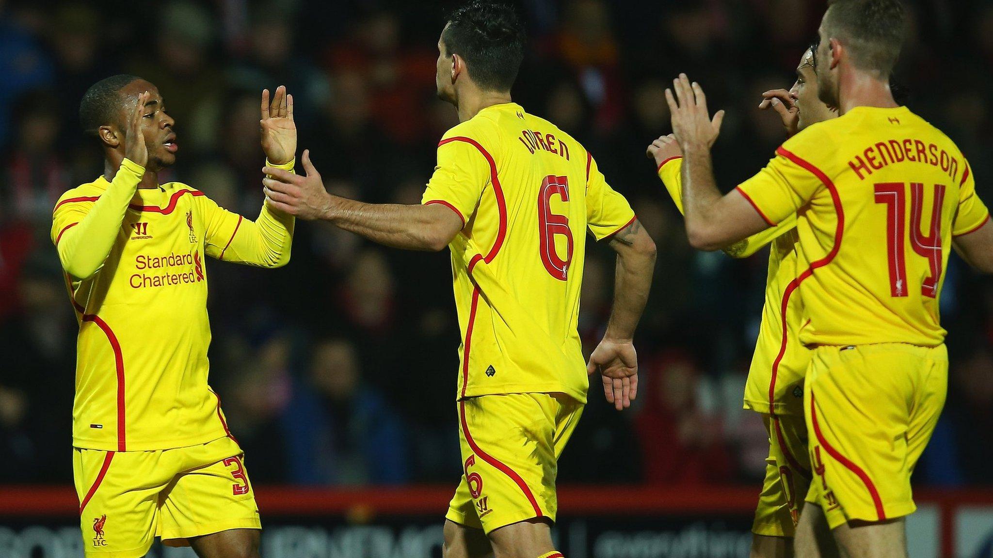 Raheem Sterling celebrates