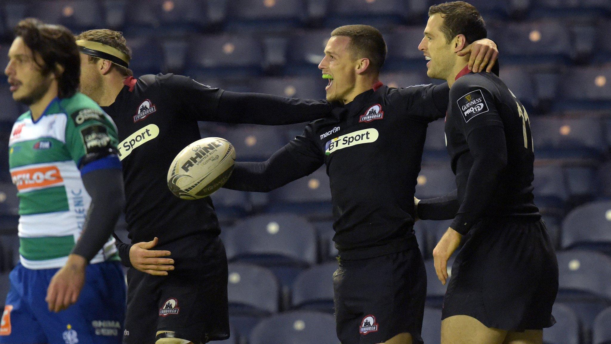 Edinburgh players celebrating