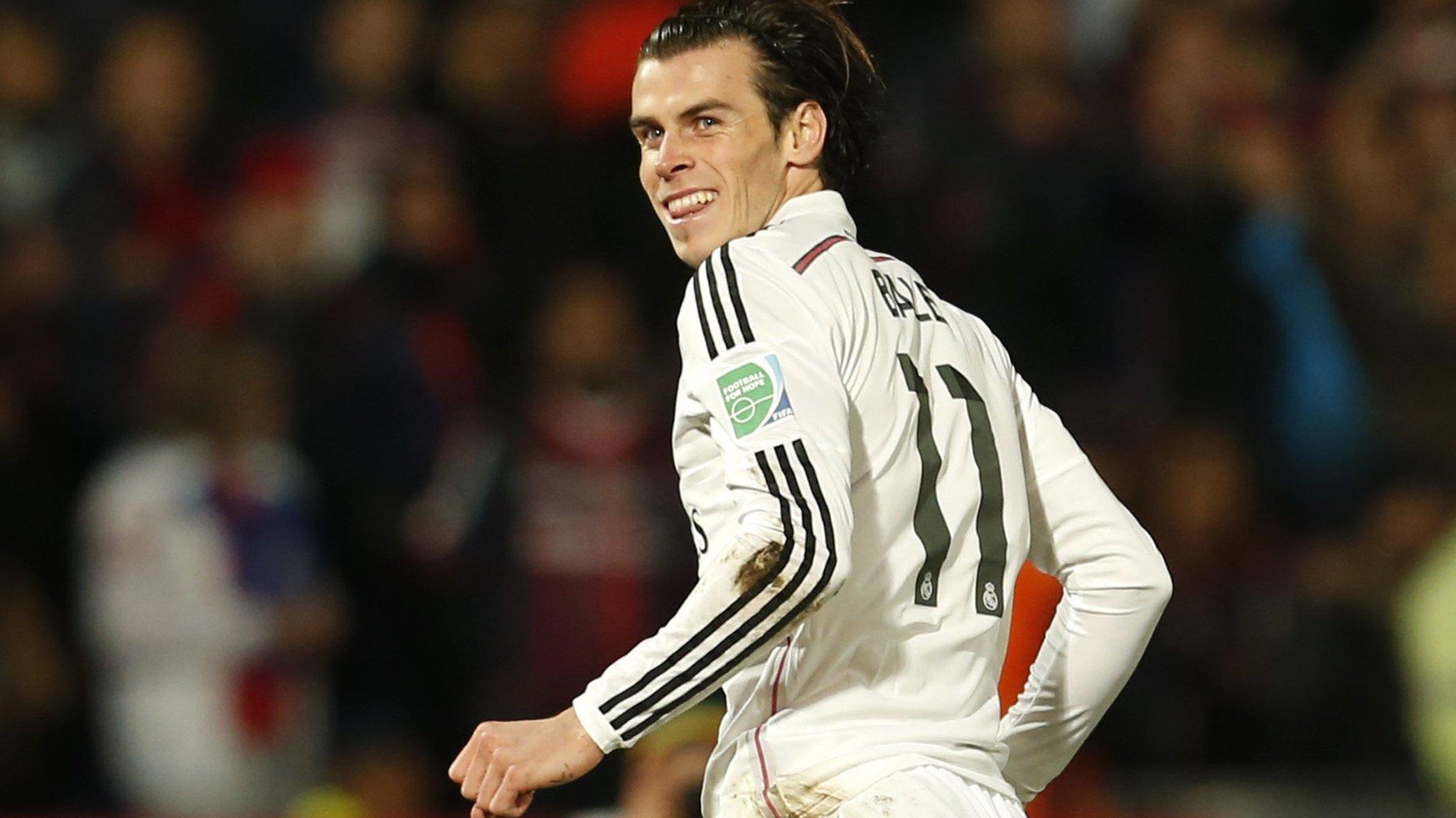 Gareth Bale celebrates