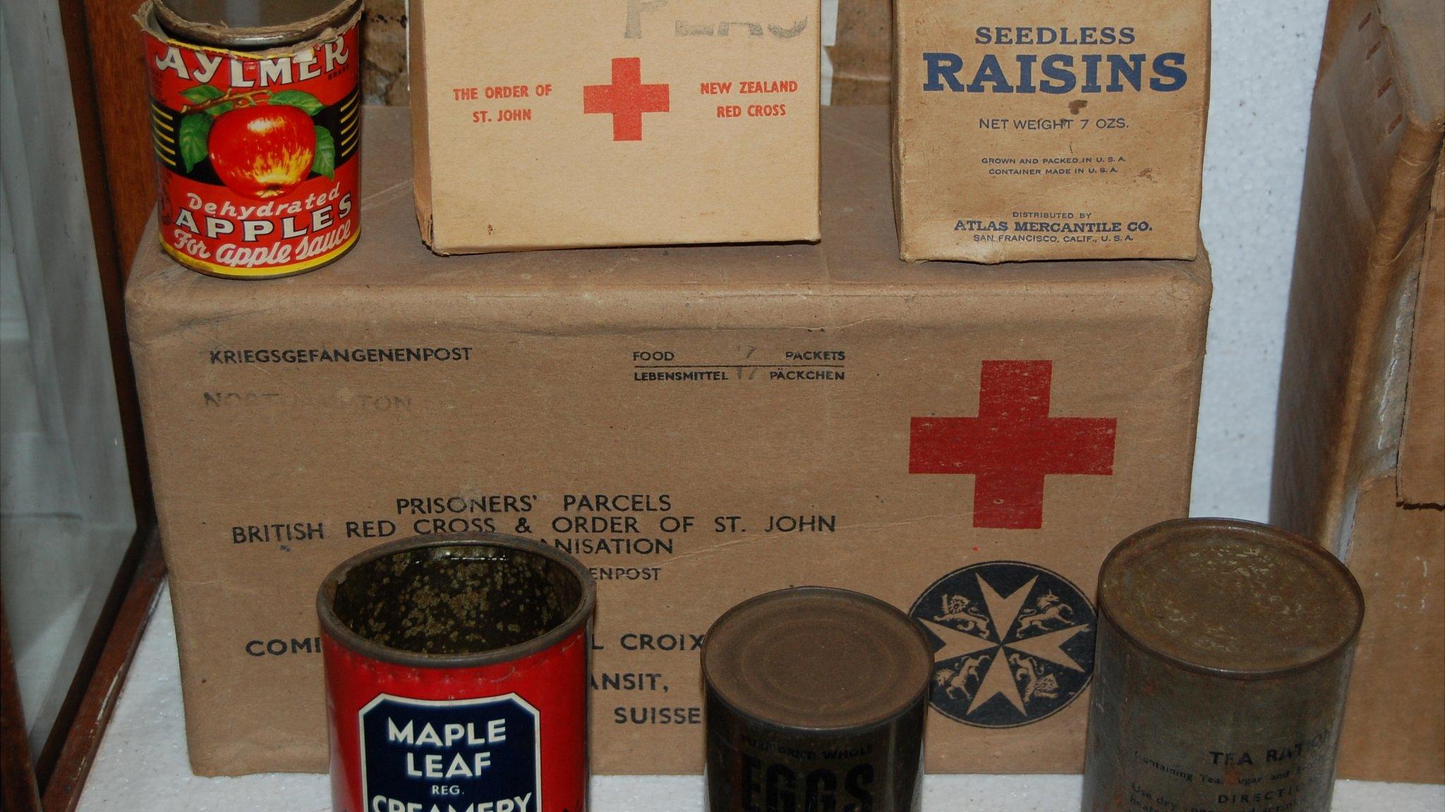 Food parcels delivered to the Channel Islands, held by the Guernsey Occupation Museum