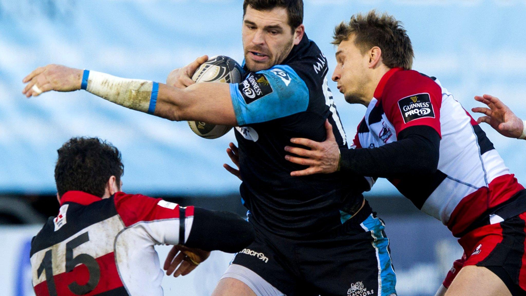 Glasgow winger Sean Lamont made his 100th Pro12 appearance