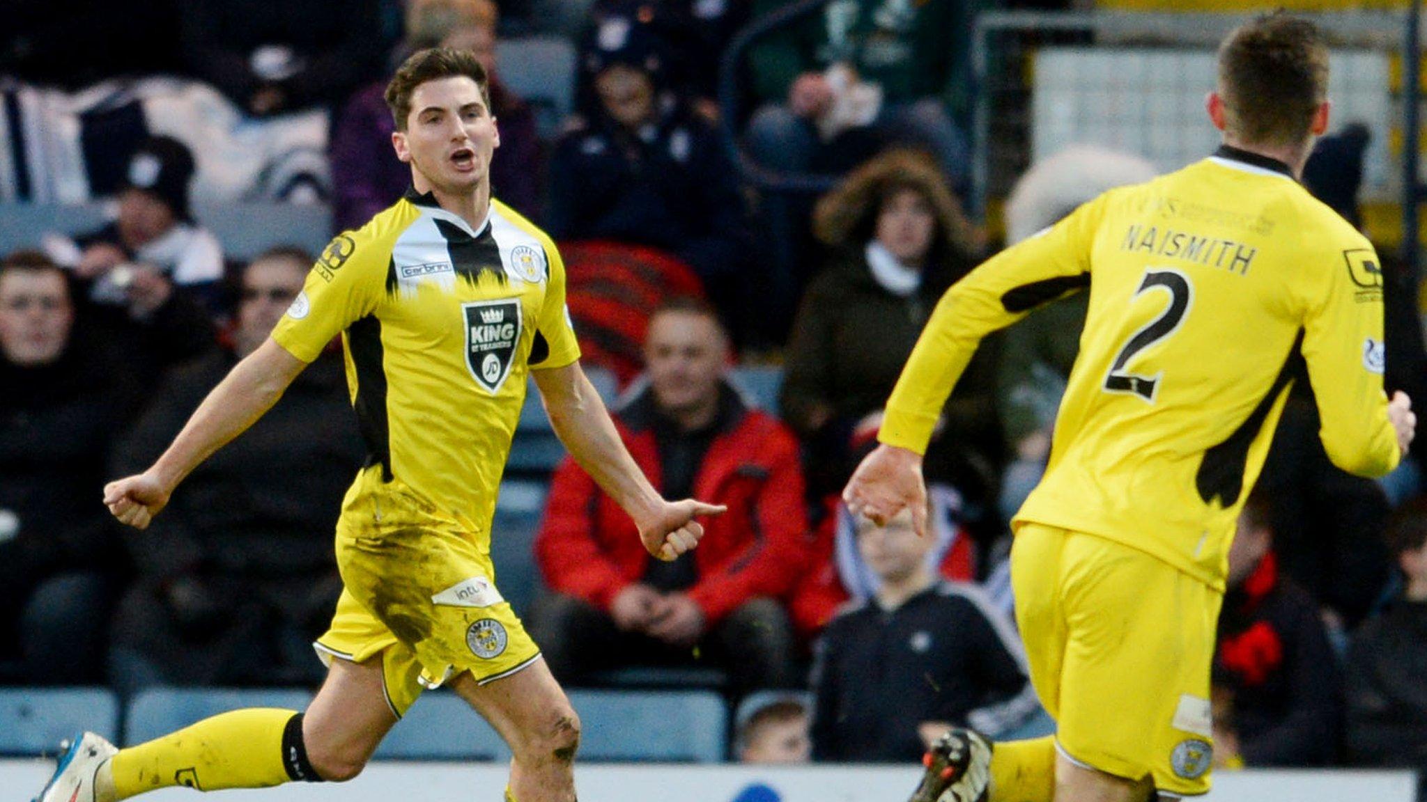 Kenny McLean fired St Mirren ahead on 28 minutes