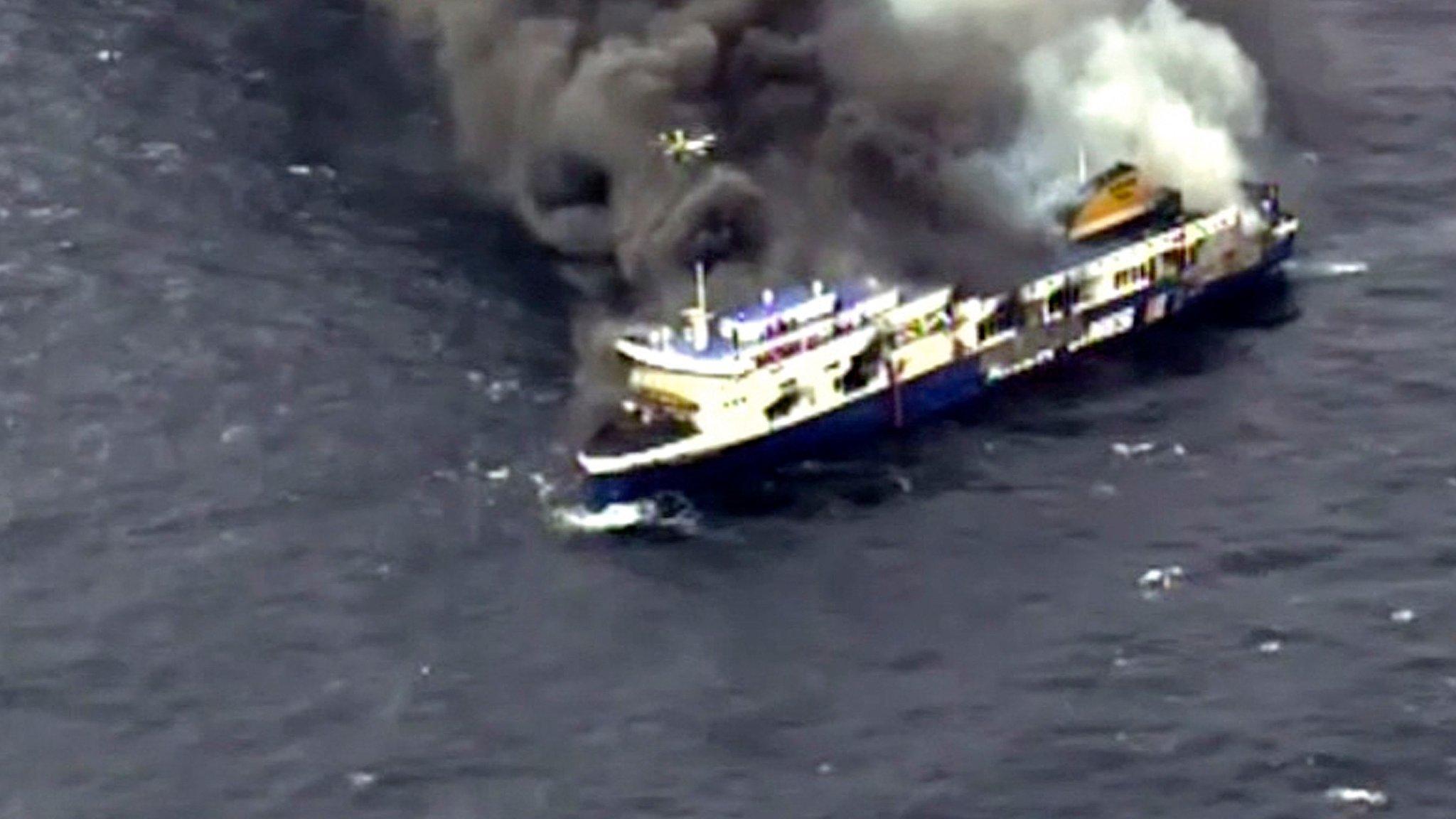 Ferry fire