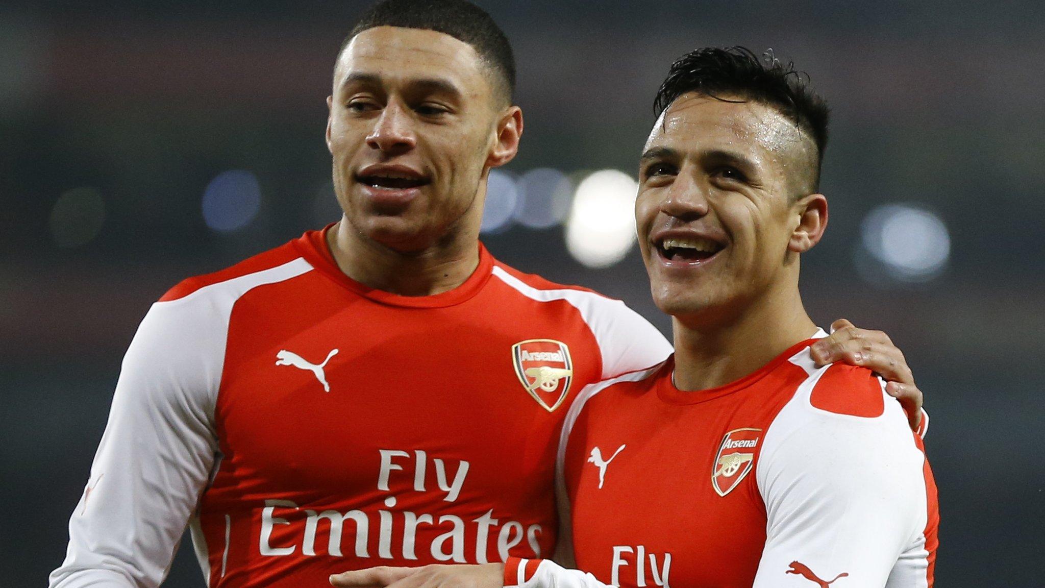 Alex Oxlade-Chamberlain and Alexis Sanchez