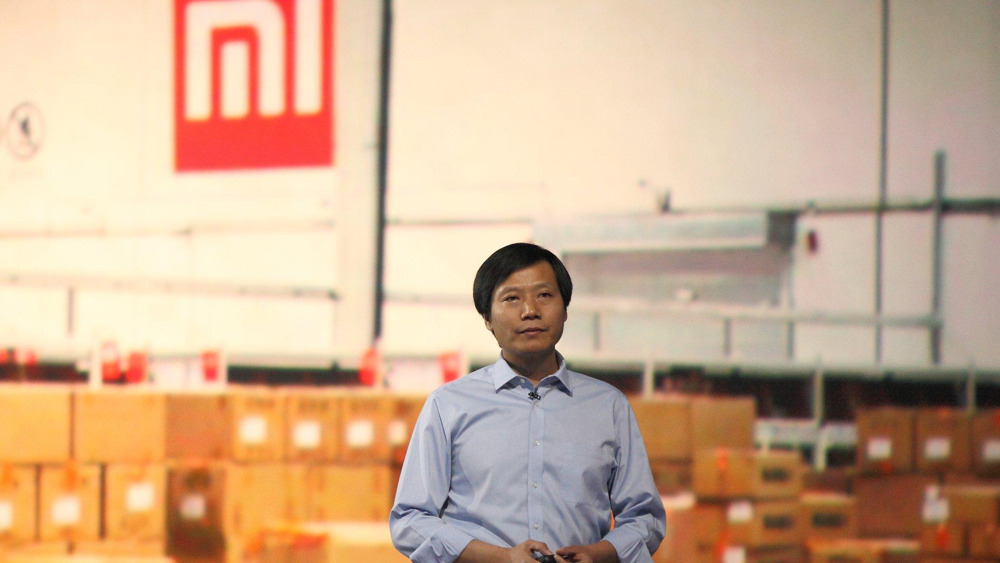 Xiaomi chief executive Lei Jun speaks during a product launch