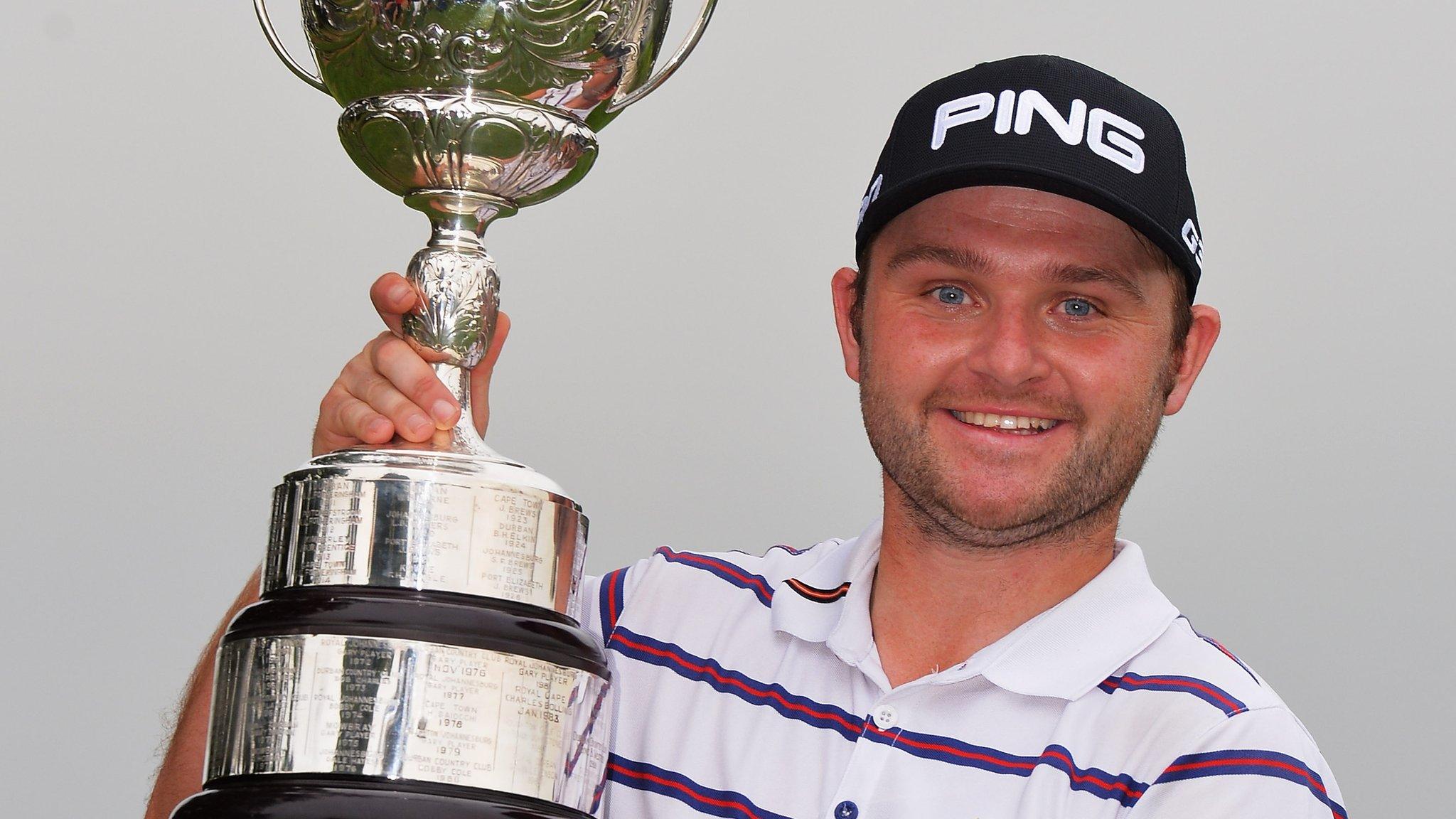 Andy Sullivan with the South African Open trophy