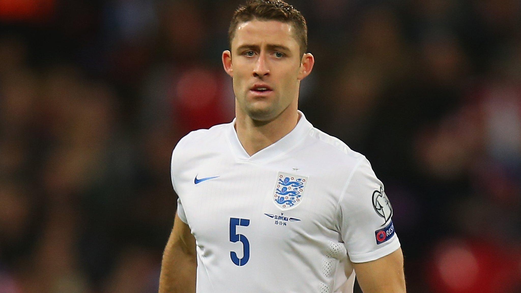 Gary Cahill on England duty