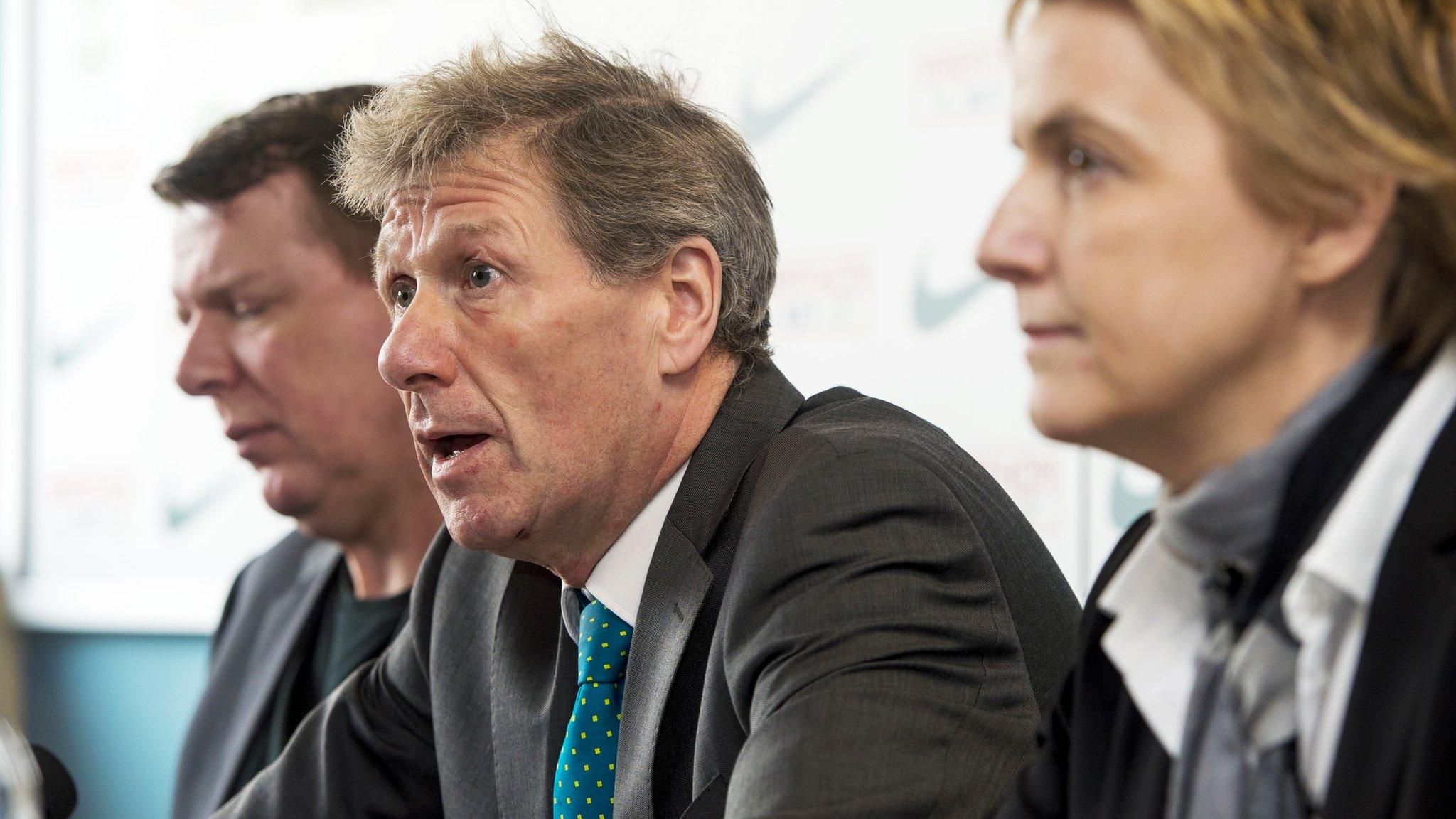 Kenny MacAskill talking at the launch of Hibernian Supporters Limited