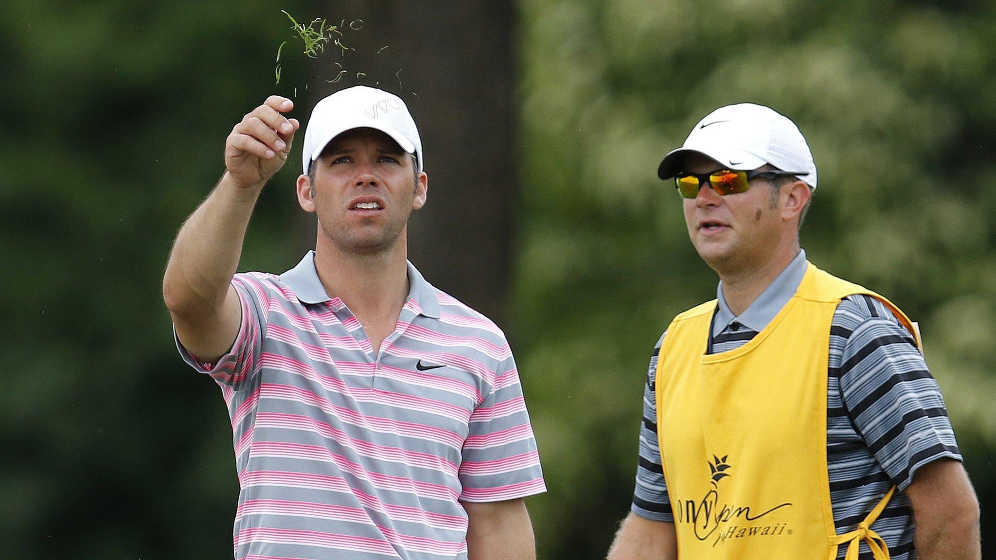 Paul Casey in second-round action at the Sony Open