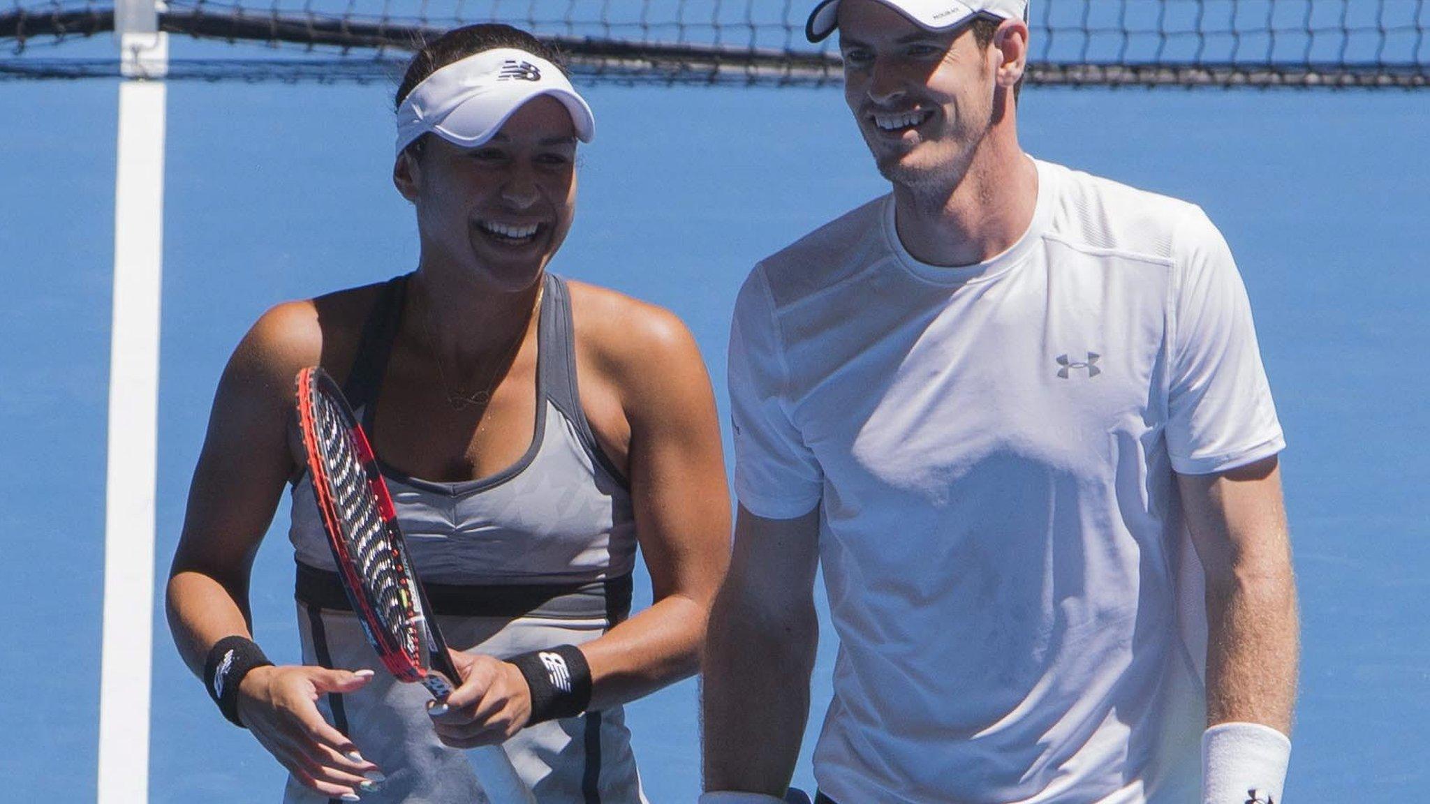 Heather Watson and Andy Murray