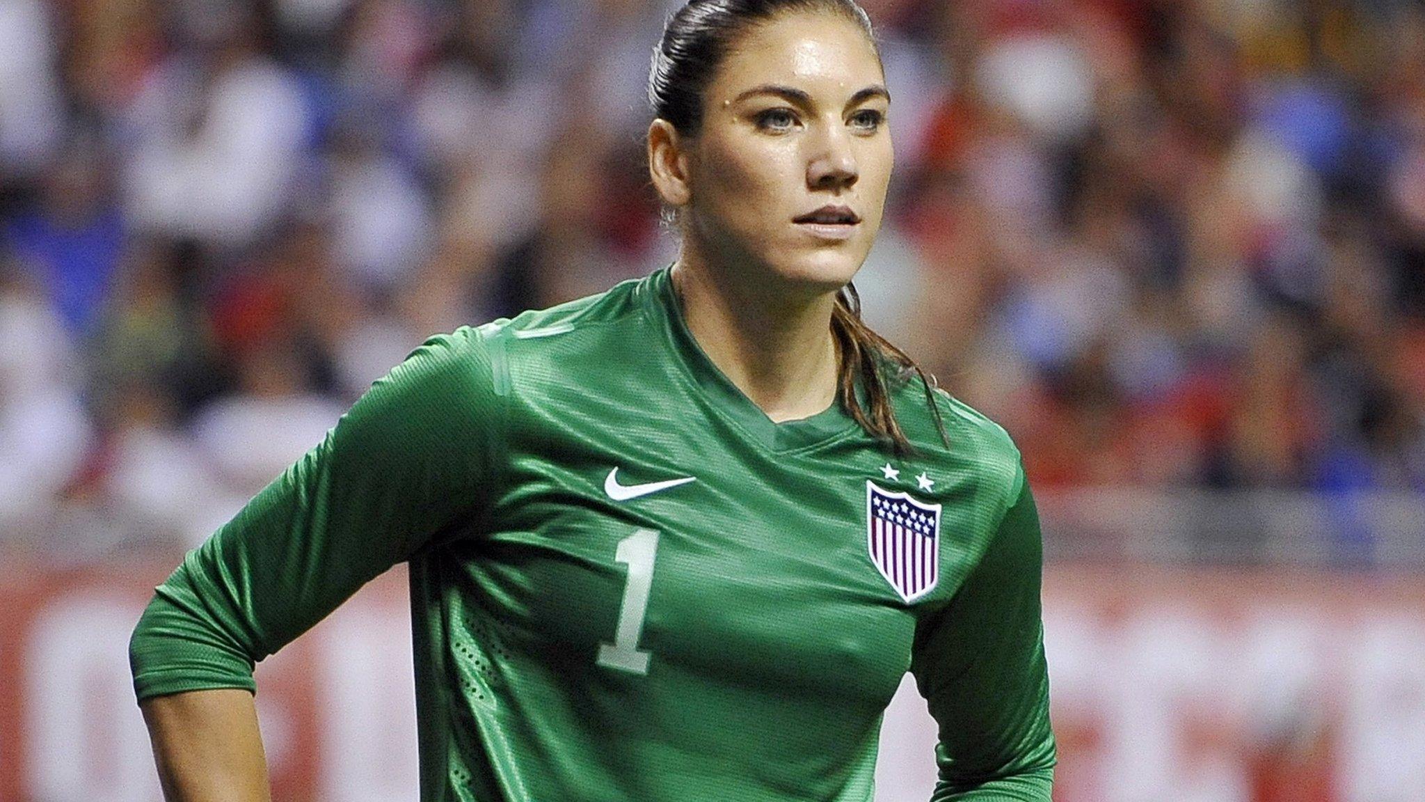 US women's team goalkeeper Hope Solo