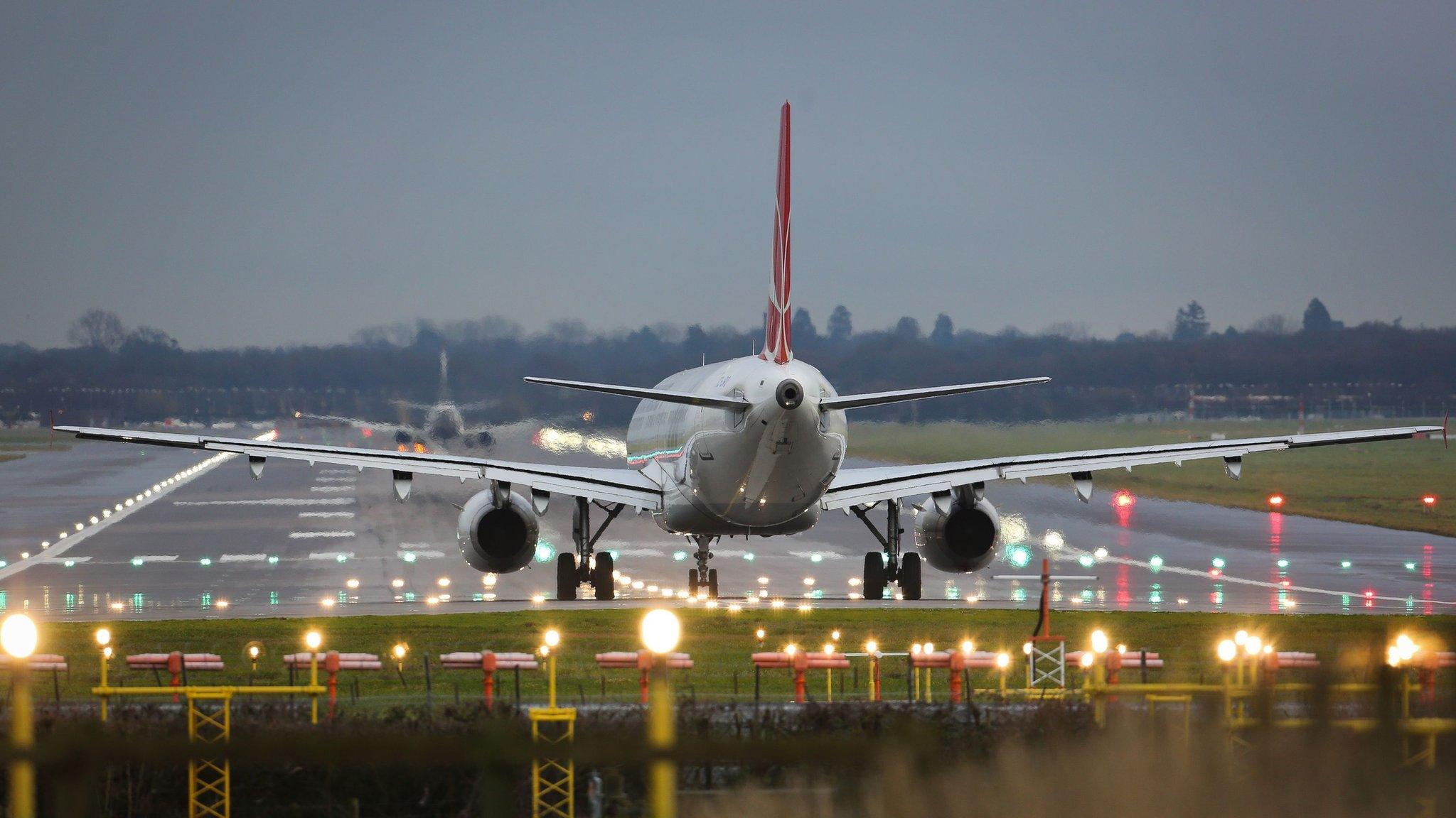 Plane at Gatwick Airport