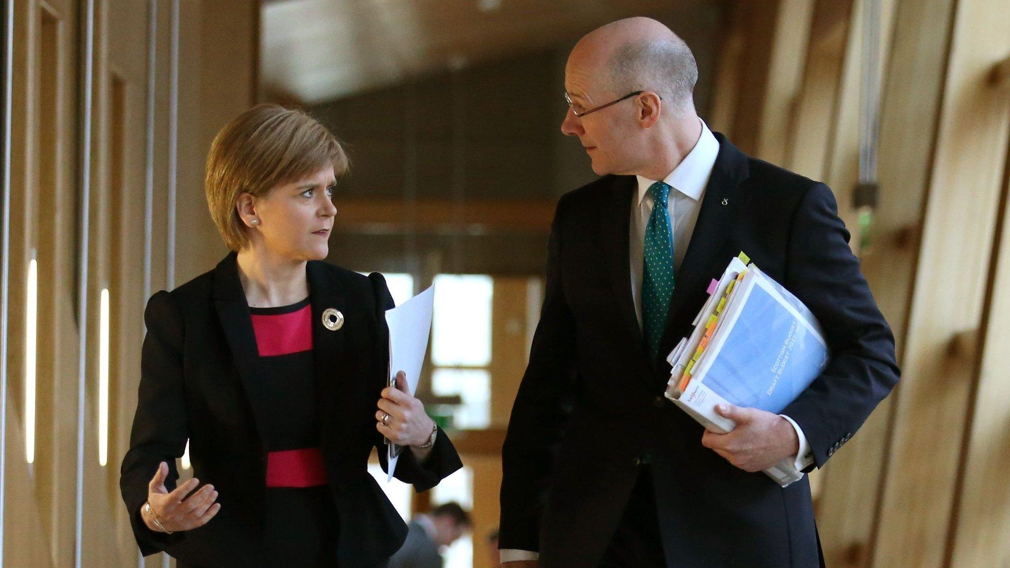 Nicola Sturgeon and John Swinney