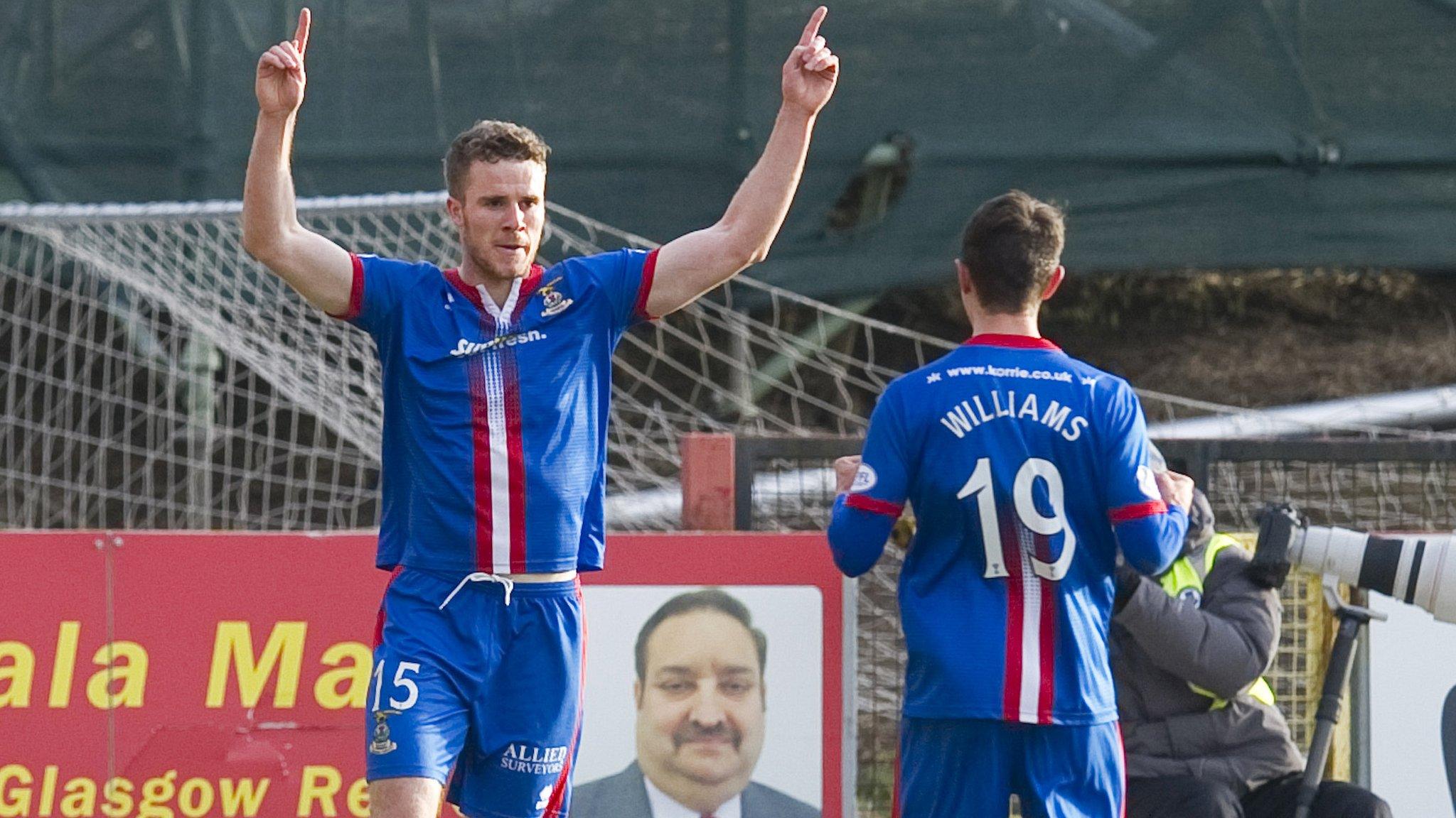 Inverness players celebrating