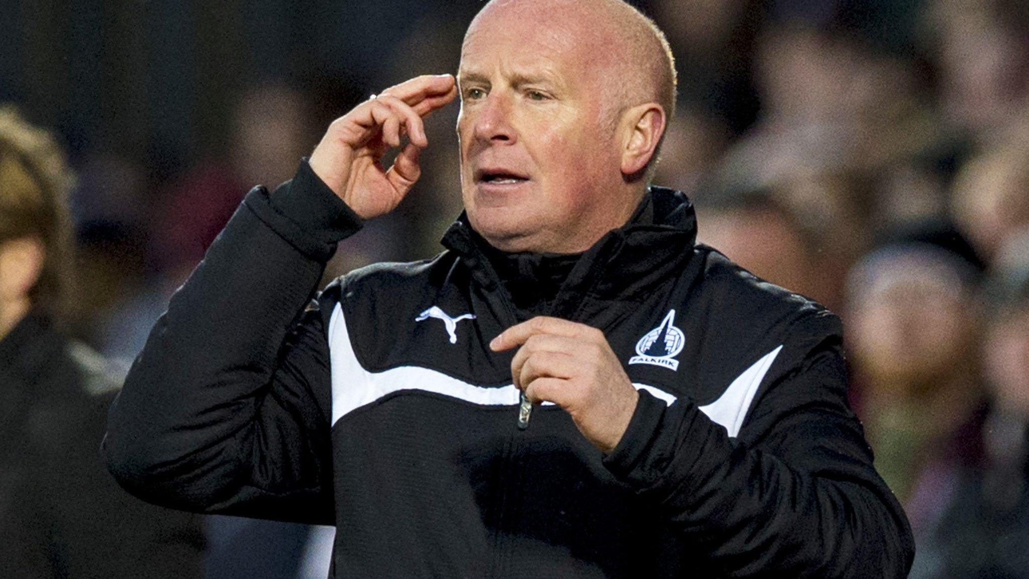 Falkirk manager Peter Houston