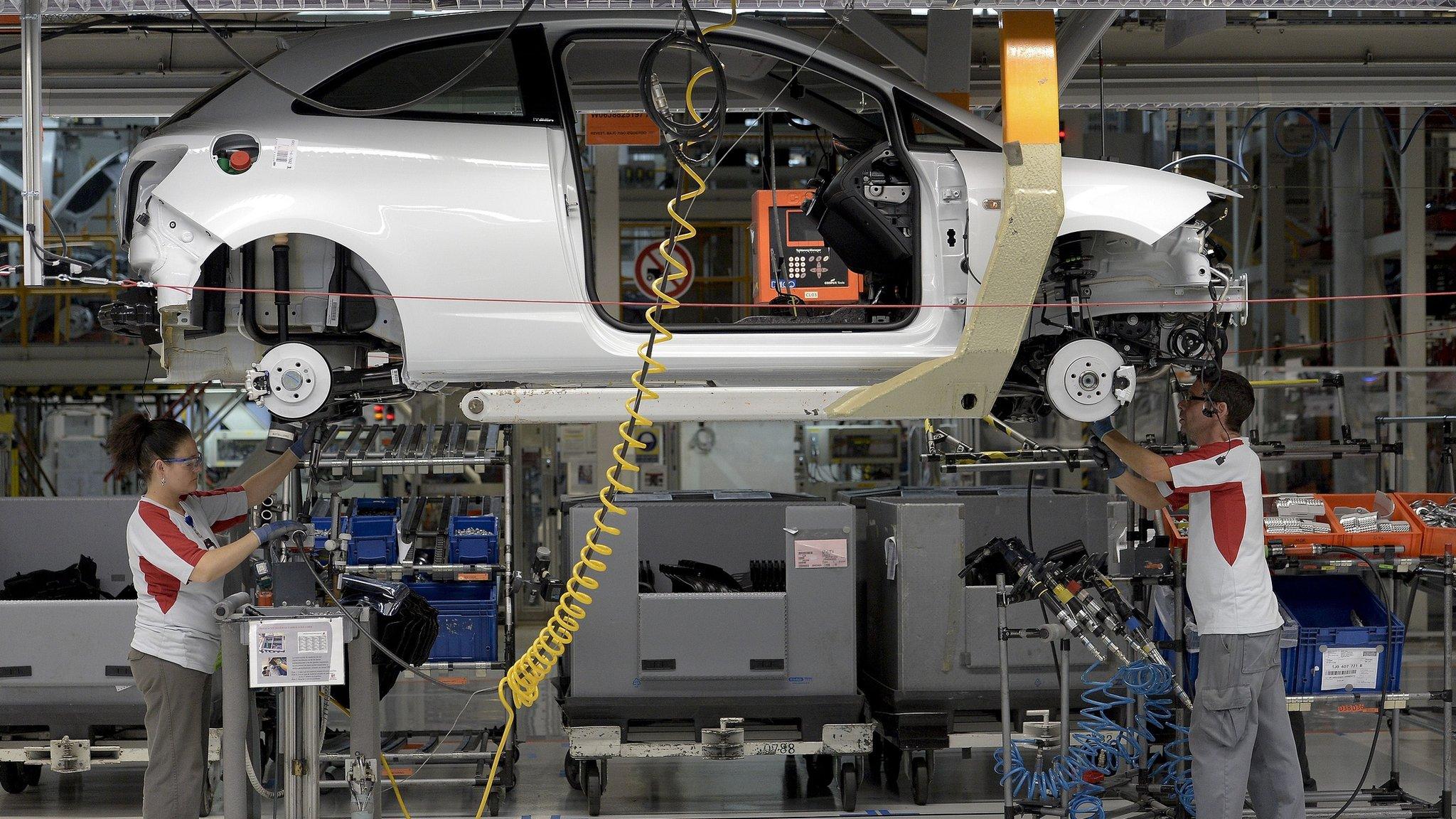 Seat car factory in Spain