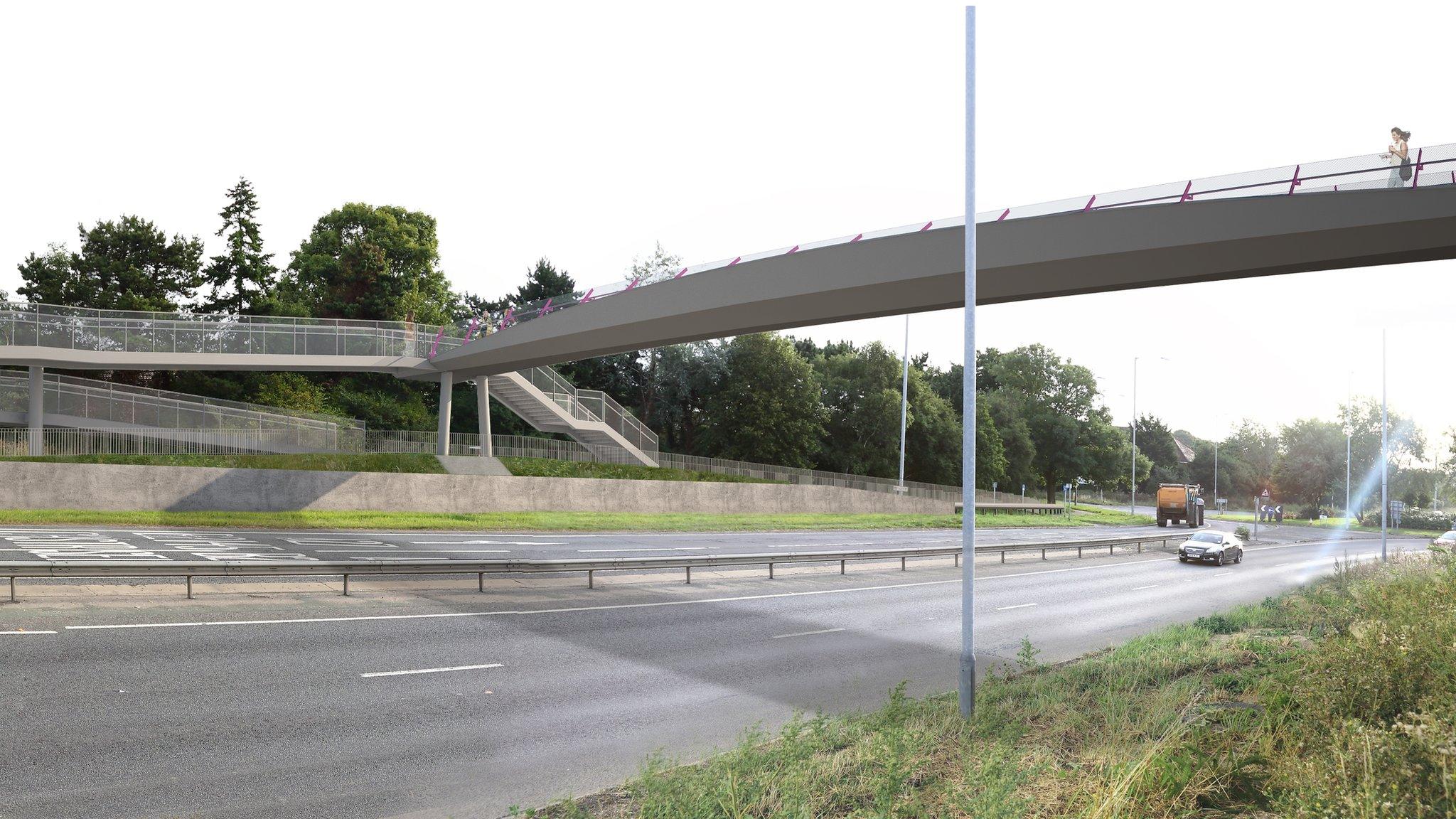 Artists's impression of new bridge