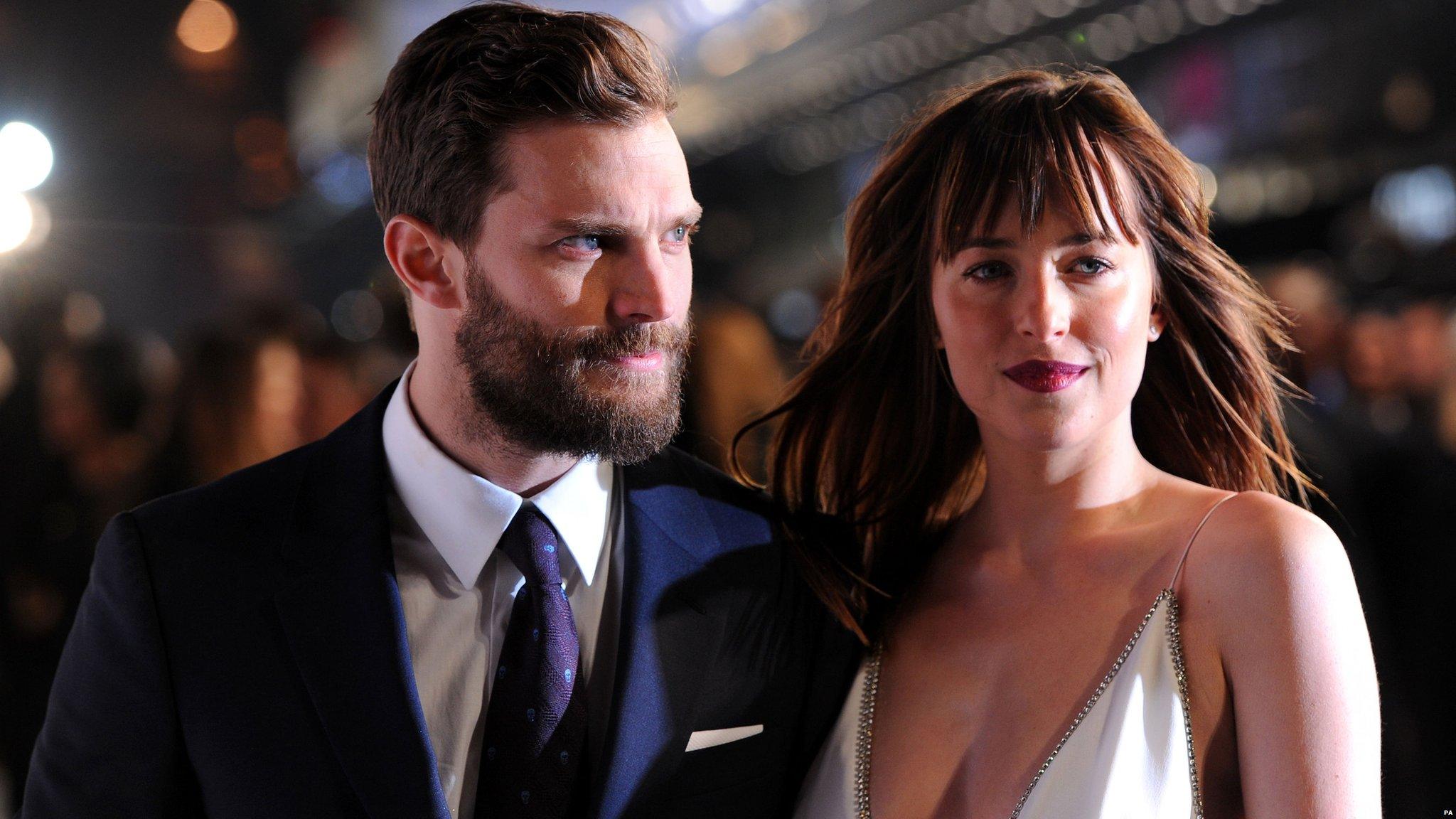 Jamie Dorman and Dakota Johnson