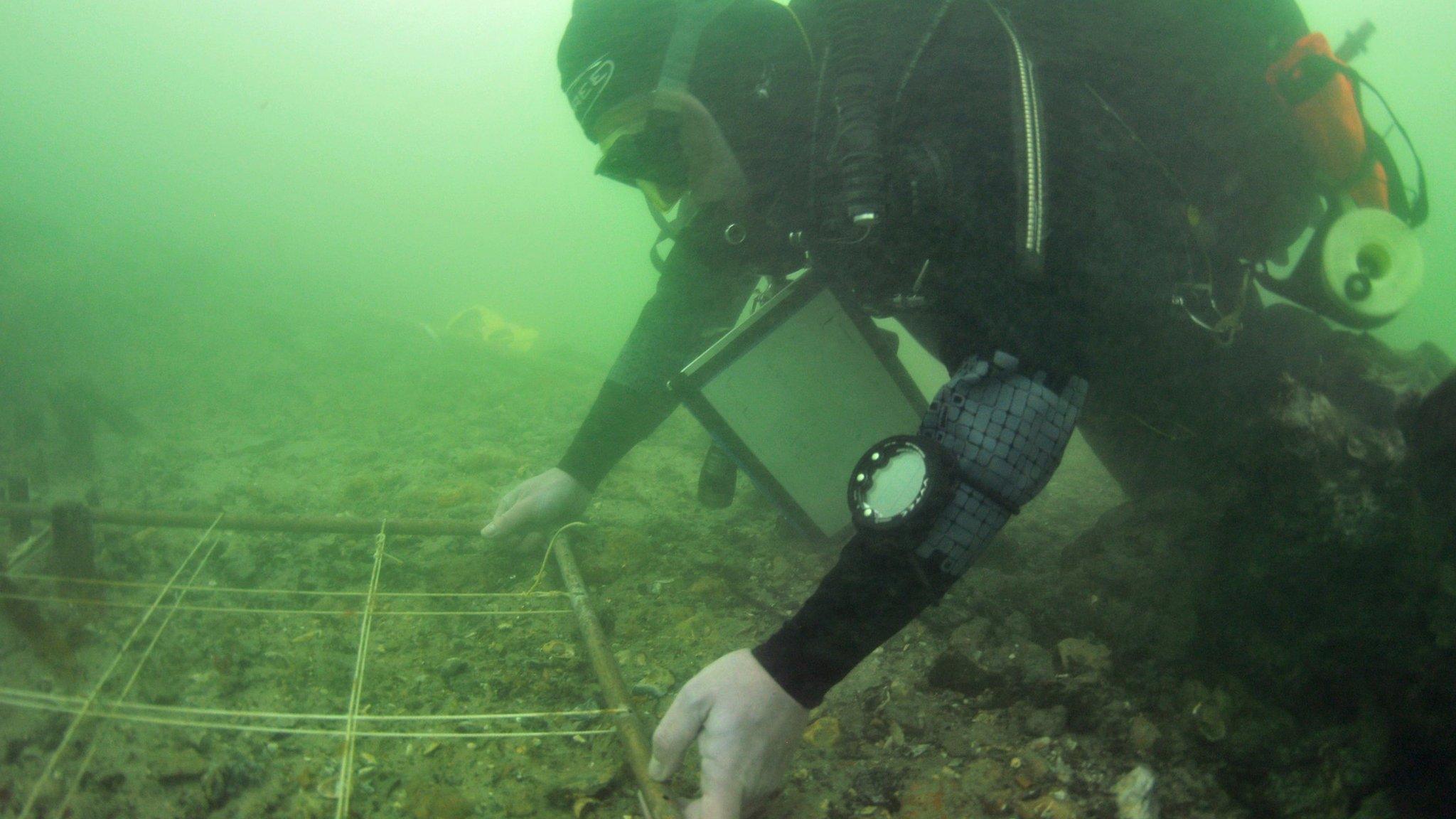 The site is submerged in the Solent