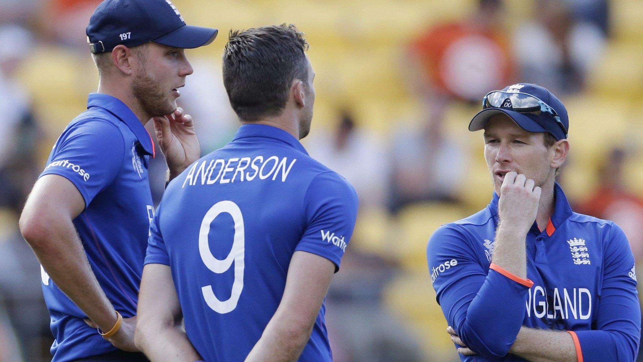 Stuart Broad, James Anderson & Eoin Morgan