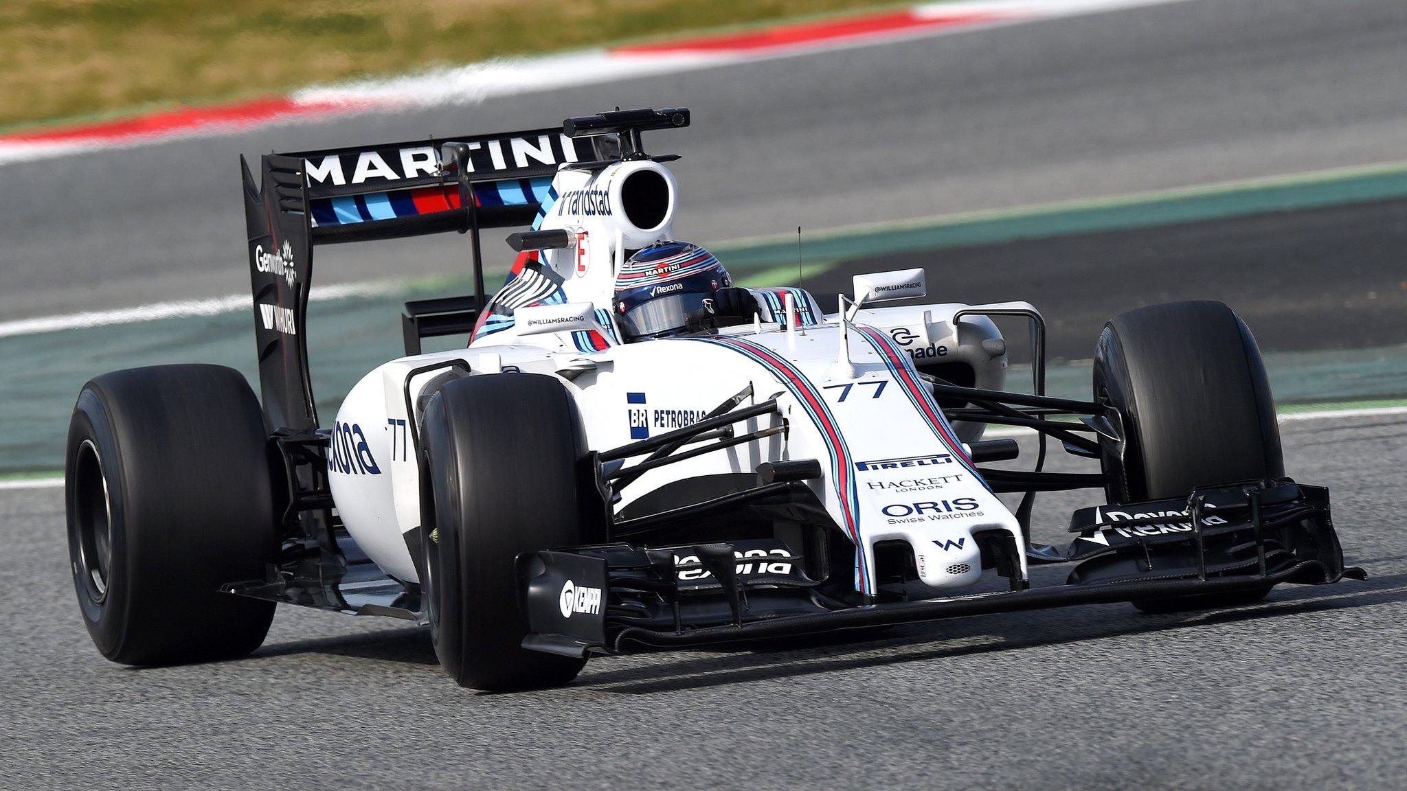 William driver Valtteri Bottas in action during day four of the final Formula 1 Winter Testing