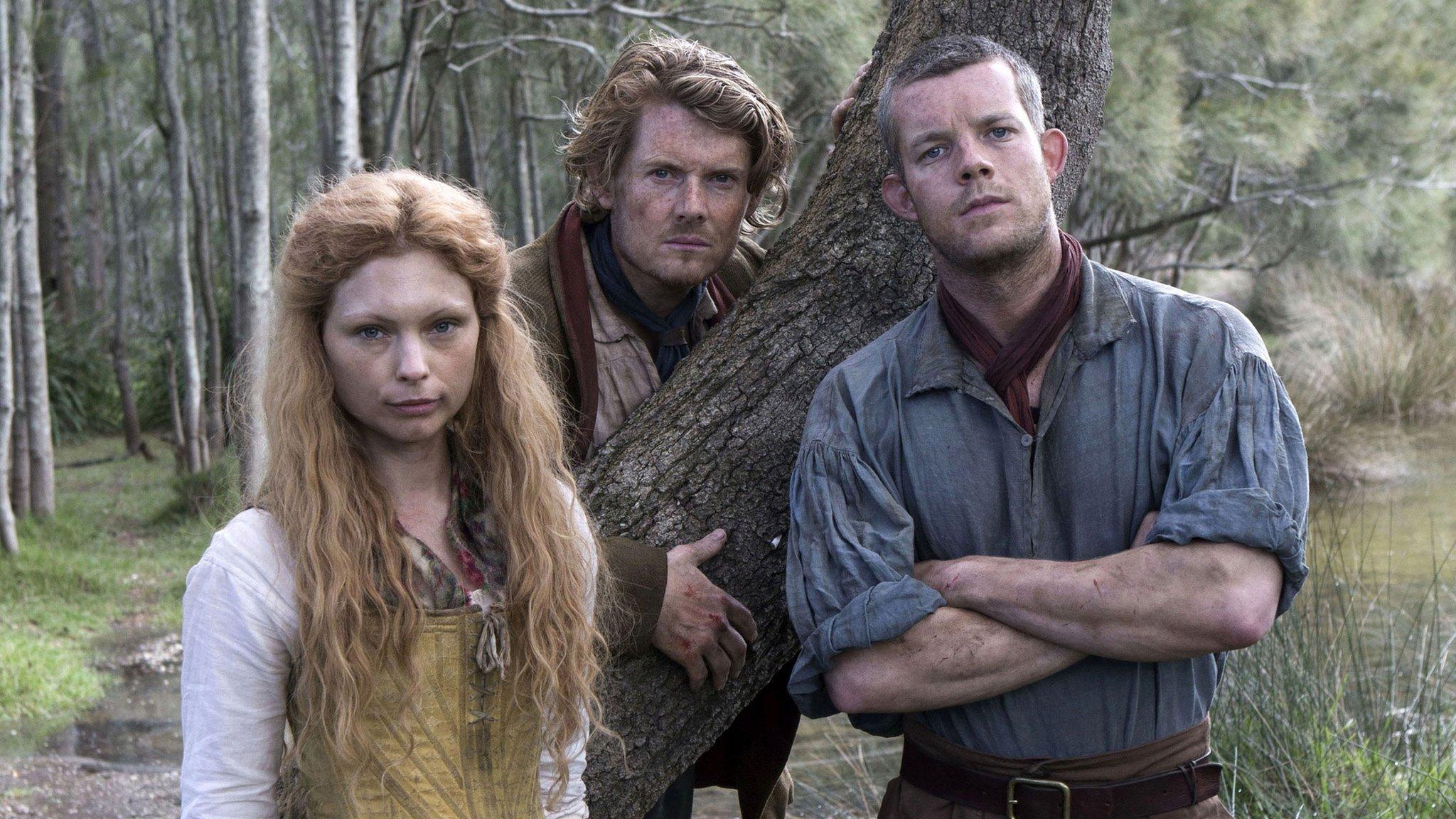 Myanna Buring, Julian Rhind-Tutt and Russell Tovey in Banished