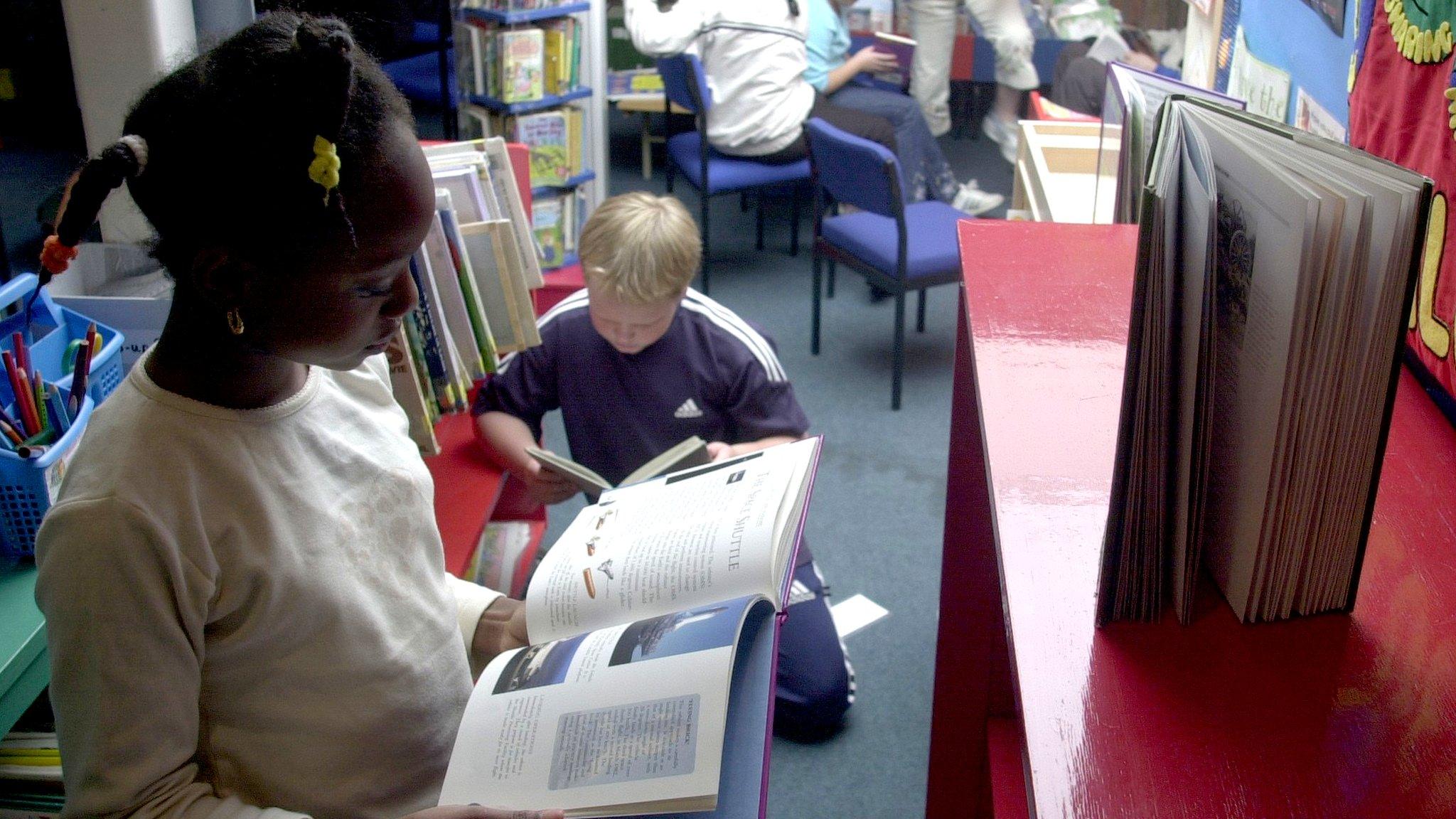 Children reading books