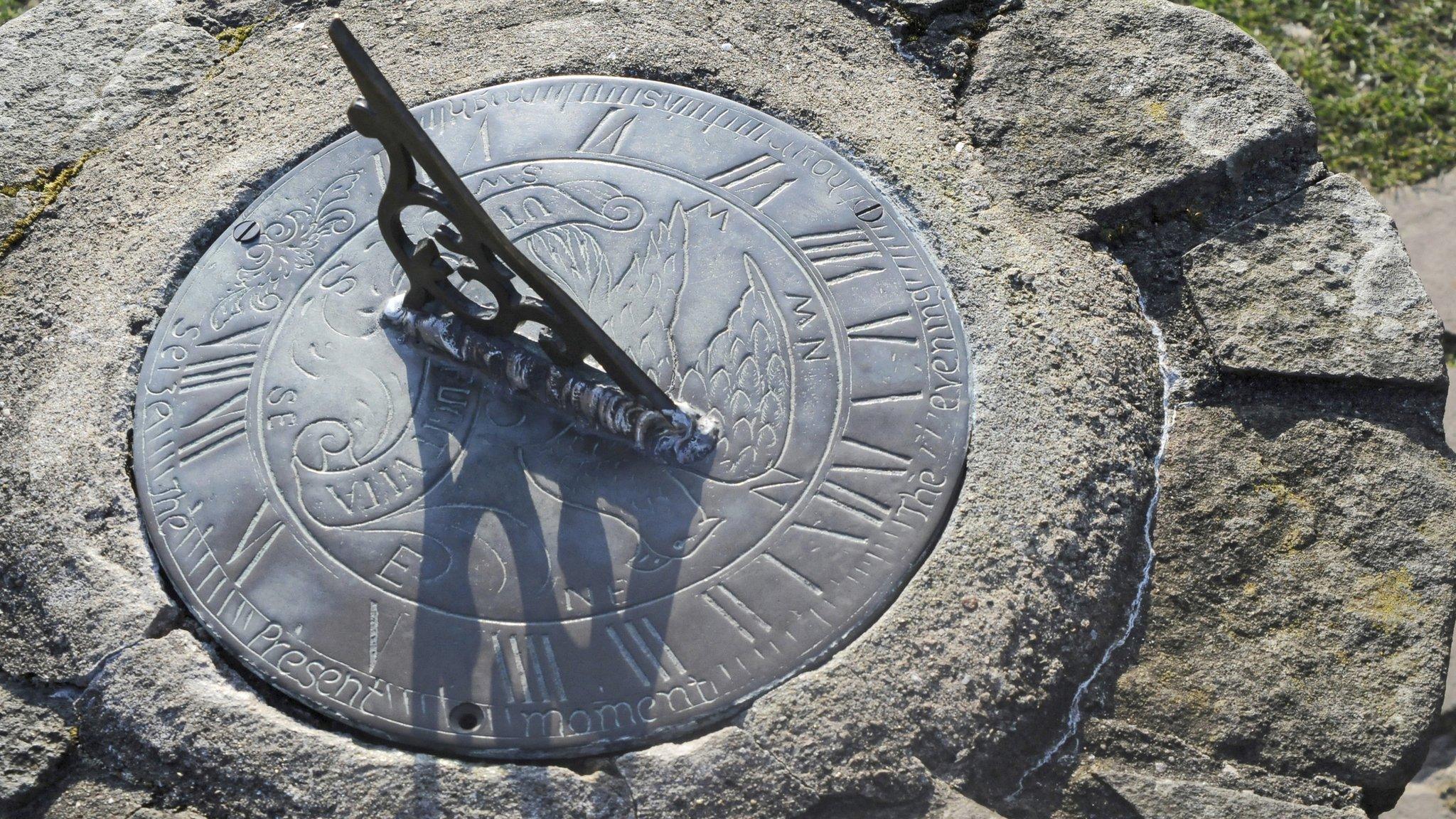 sundial in garden