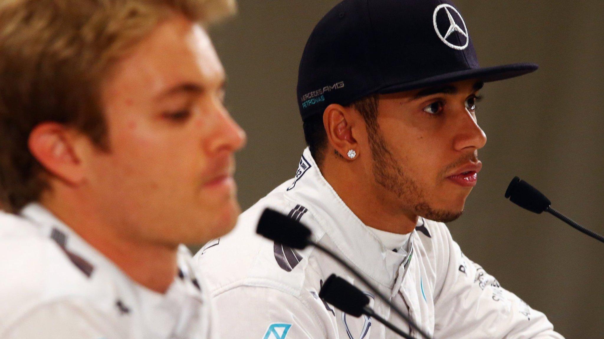 Lewis Hamilton and Nico Rosberg