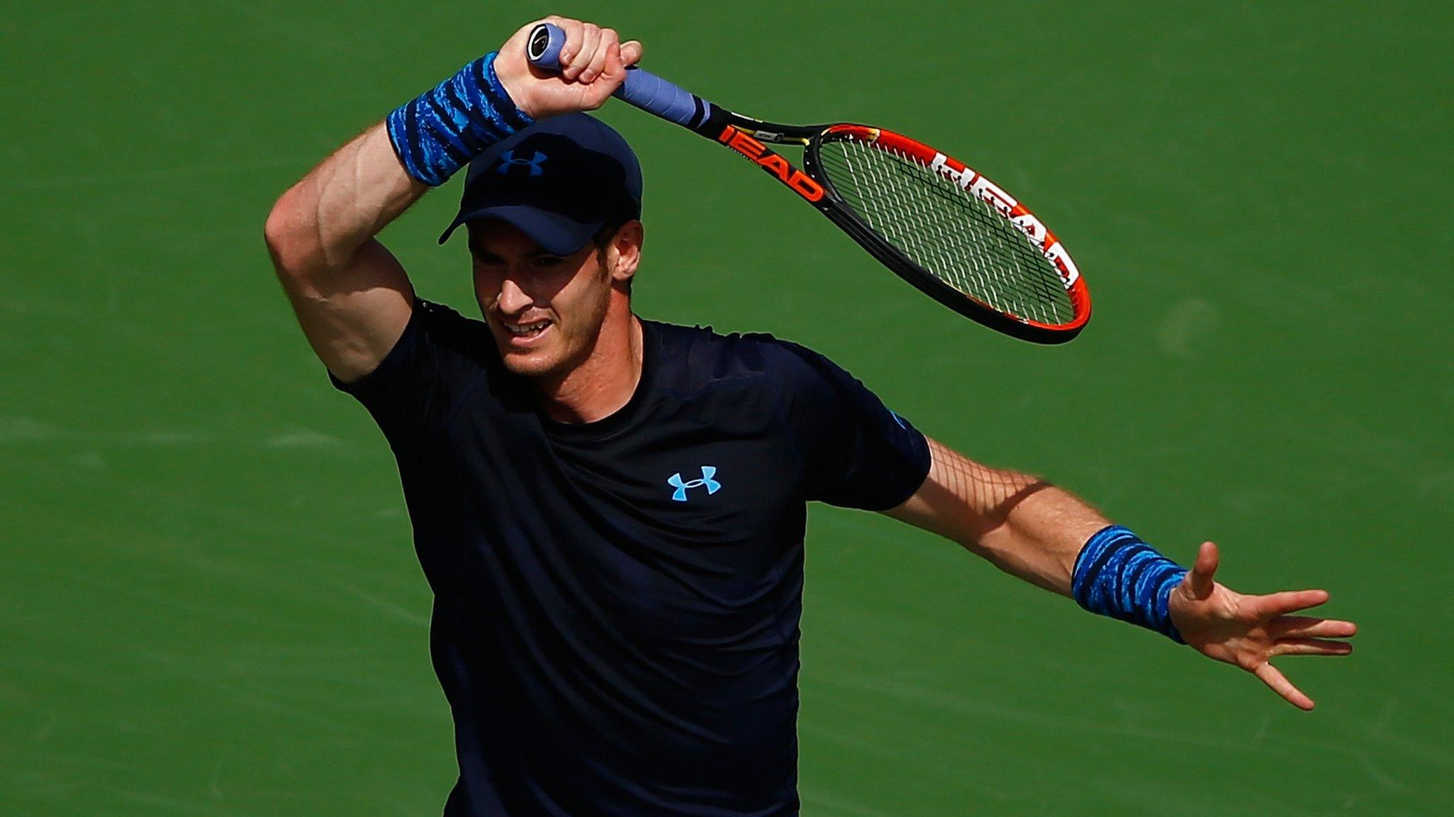 Andy Murray against Adrian Mannarino at Indian Wells