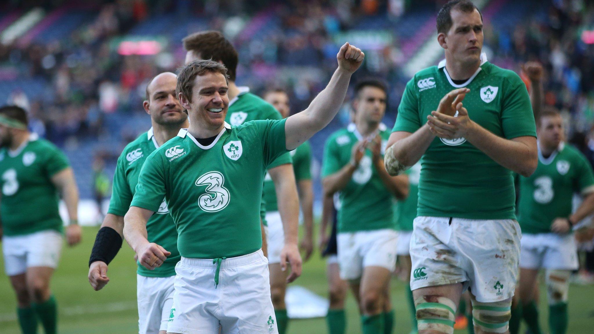 Ireland celebrate winning Six Nations