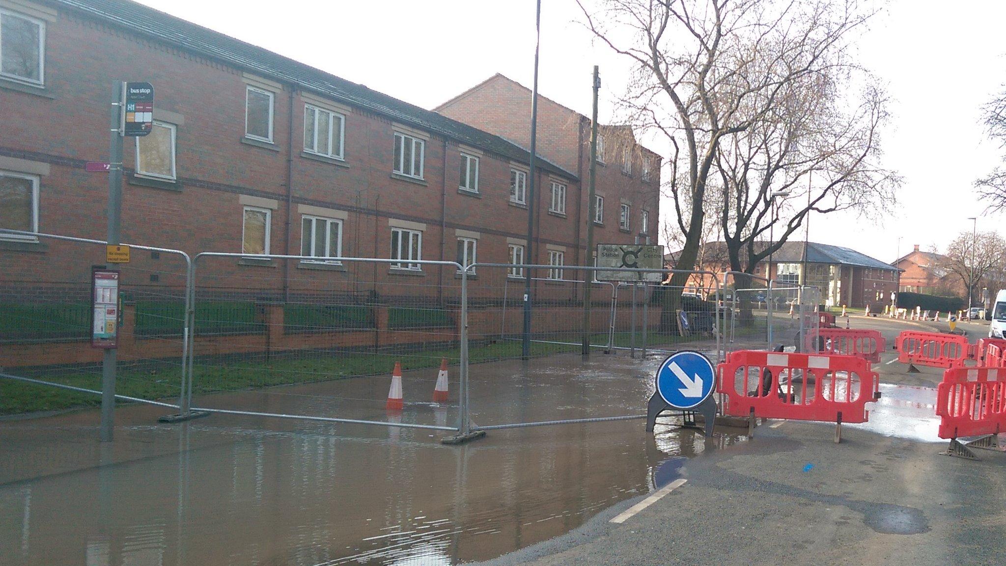 Chester Green burst water pipe