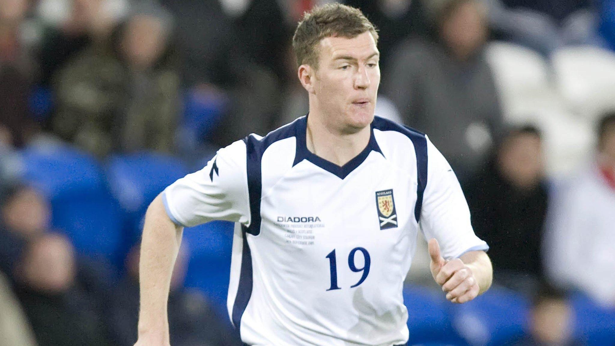 Kevin Kyle in action for Scotland