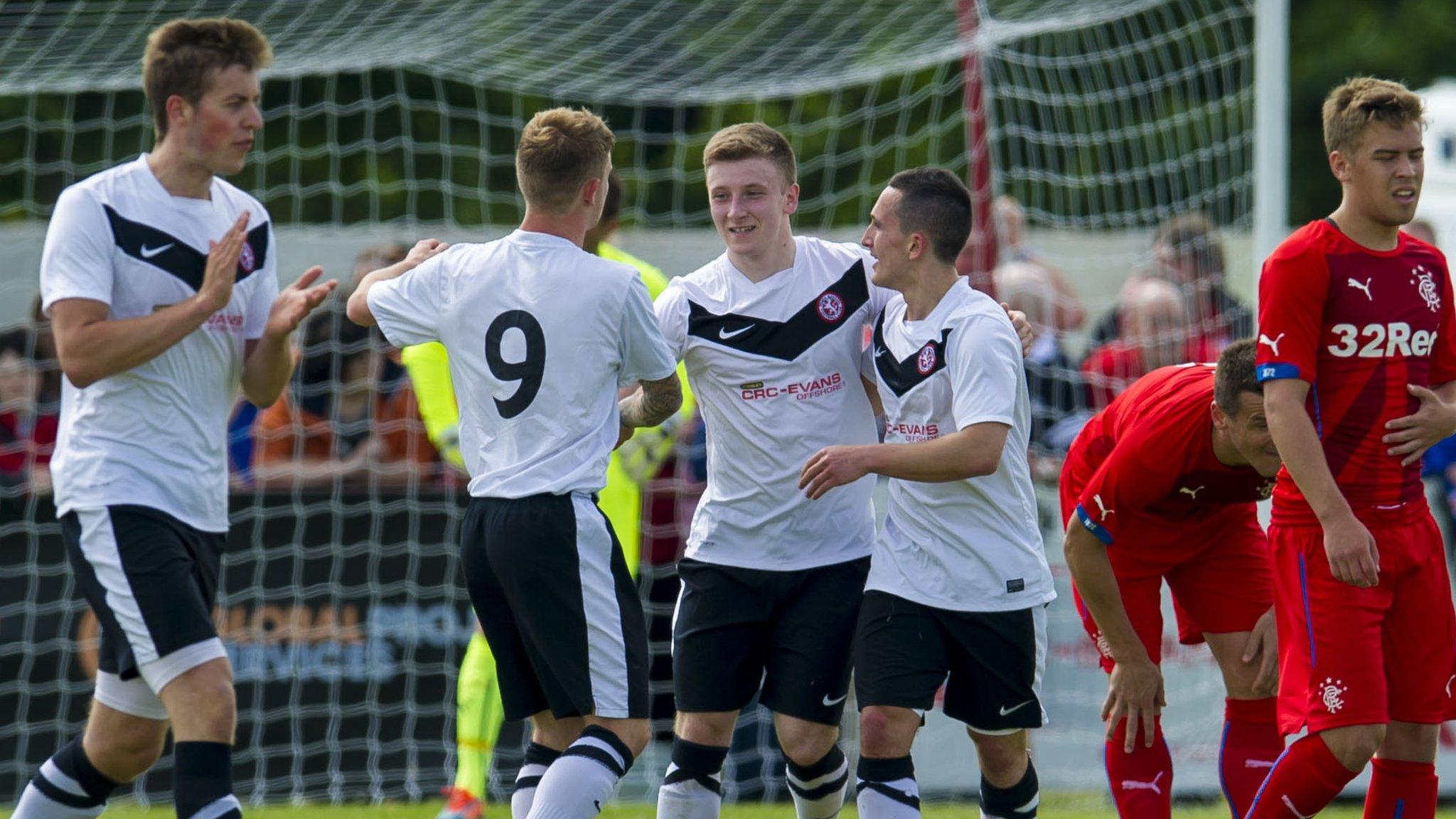 Brora Rangers drew 1-1 with Rangers in a pre-season friendly