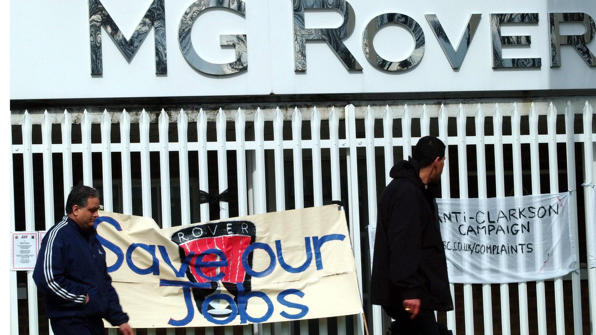 Sign outside the Longbridge works in Birmingham