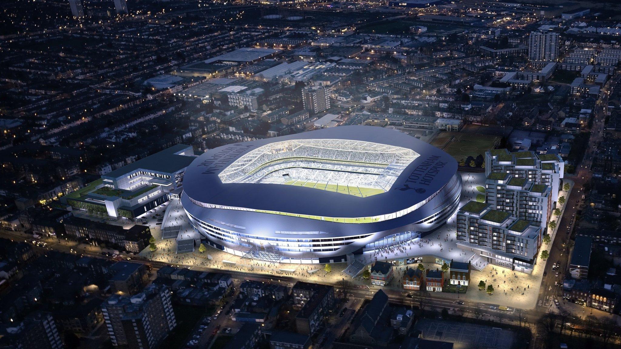 Artist impression of Tottenham's new stadium