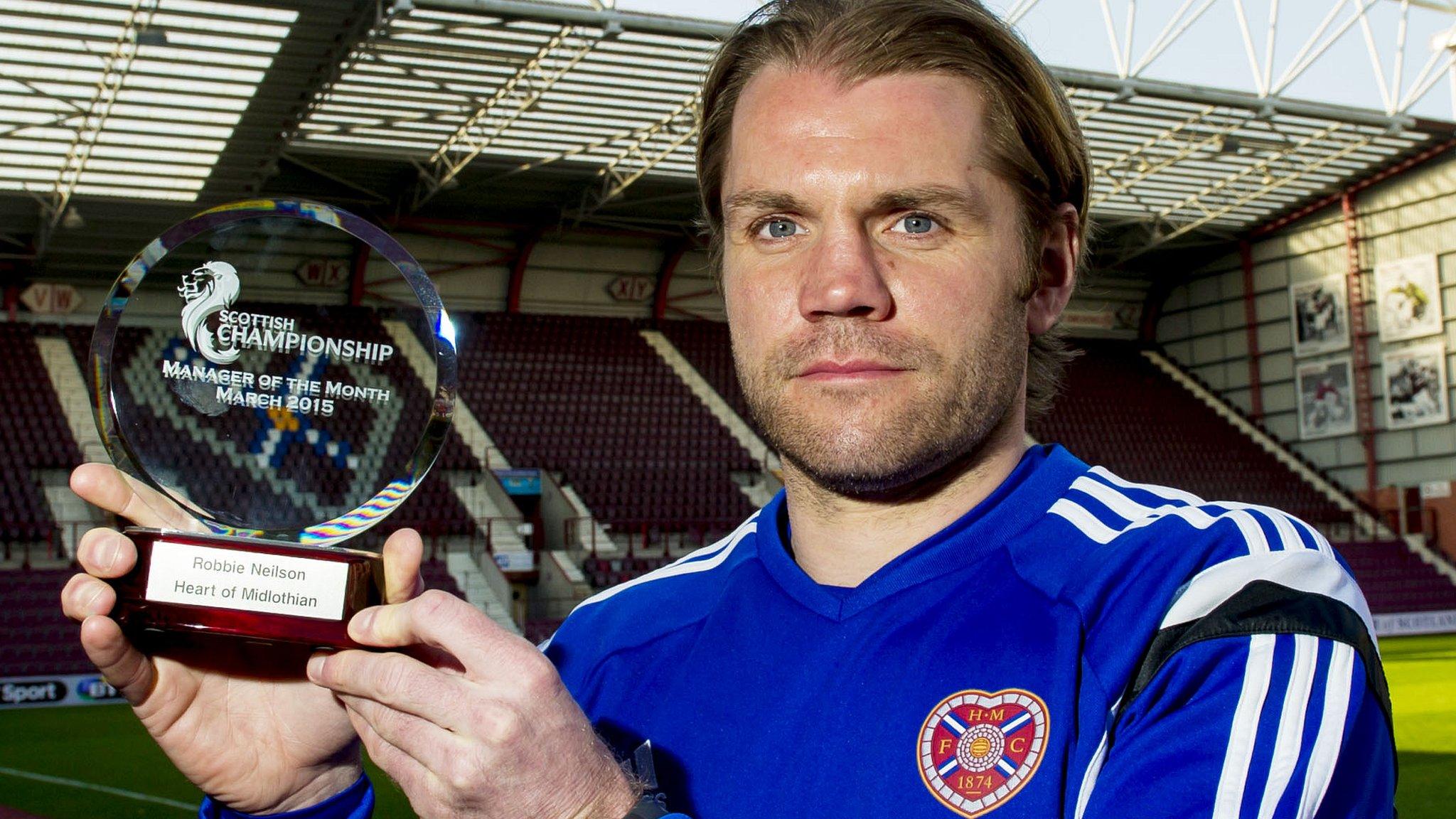 Hearts head coach Robbie Neilson