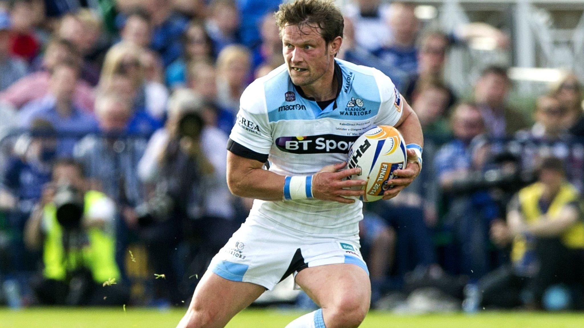 Peter Horne in action for Glasgow Warriors in the PRO12 final