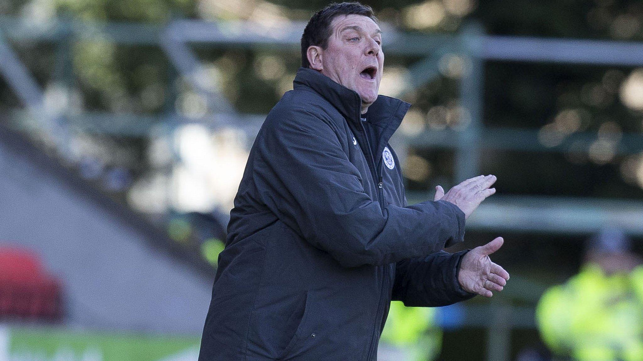 St Johnstone manager Tommy Wright