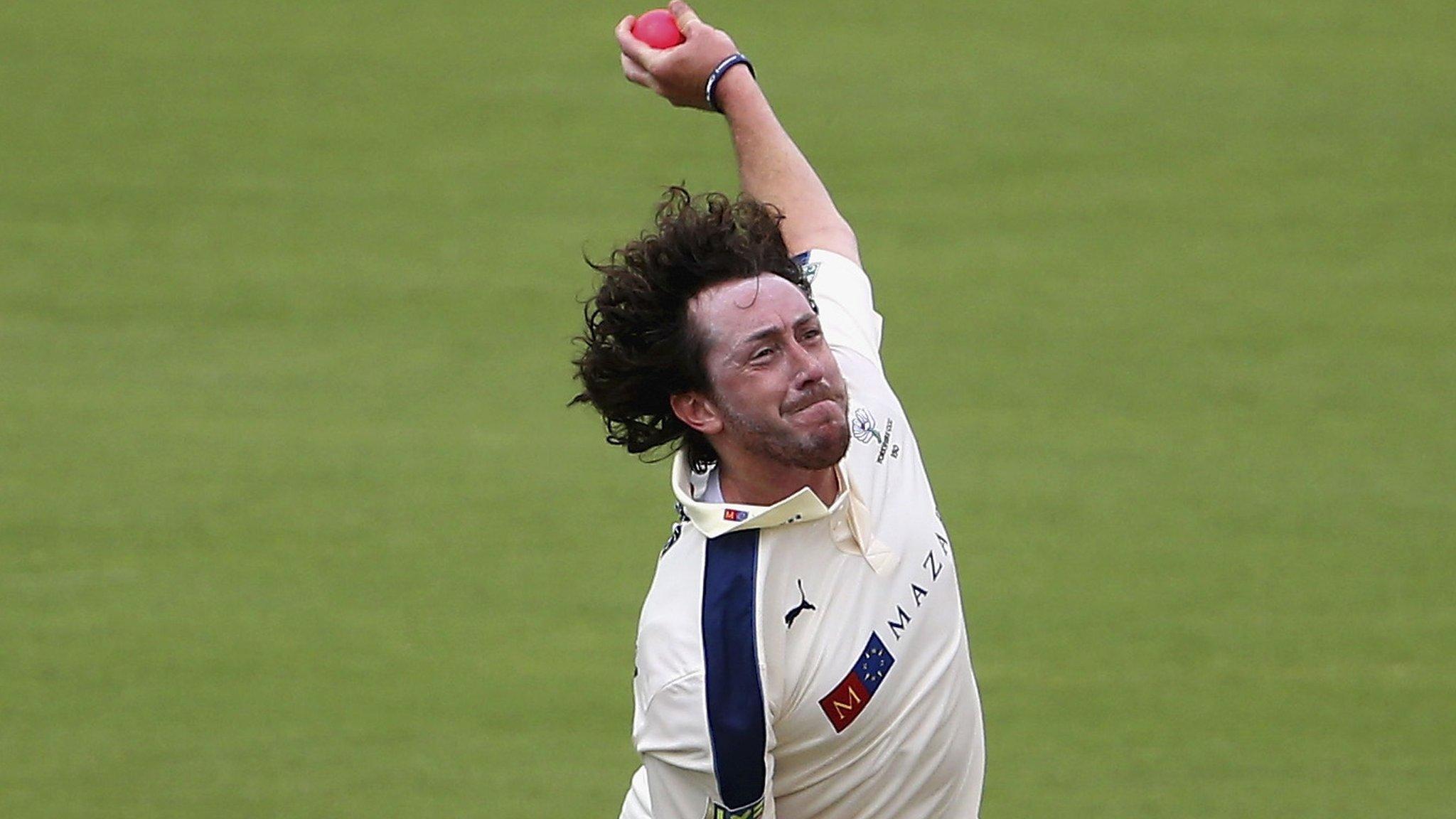 Yorkshire's Ryan Sidebottom in action