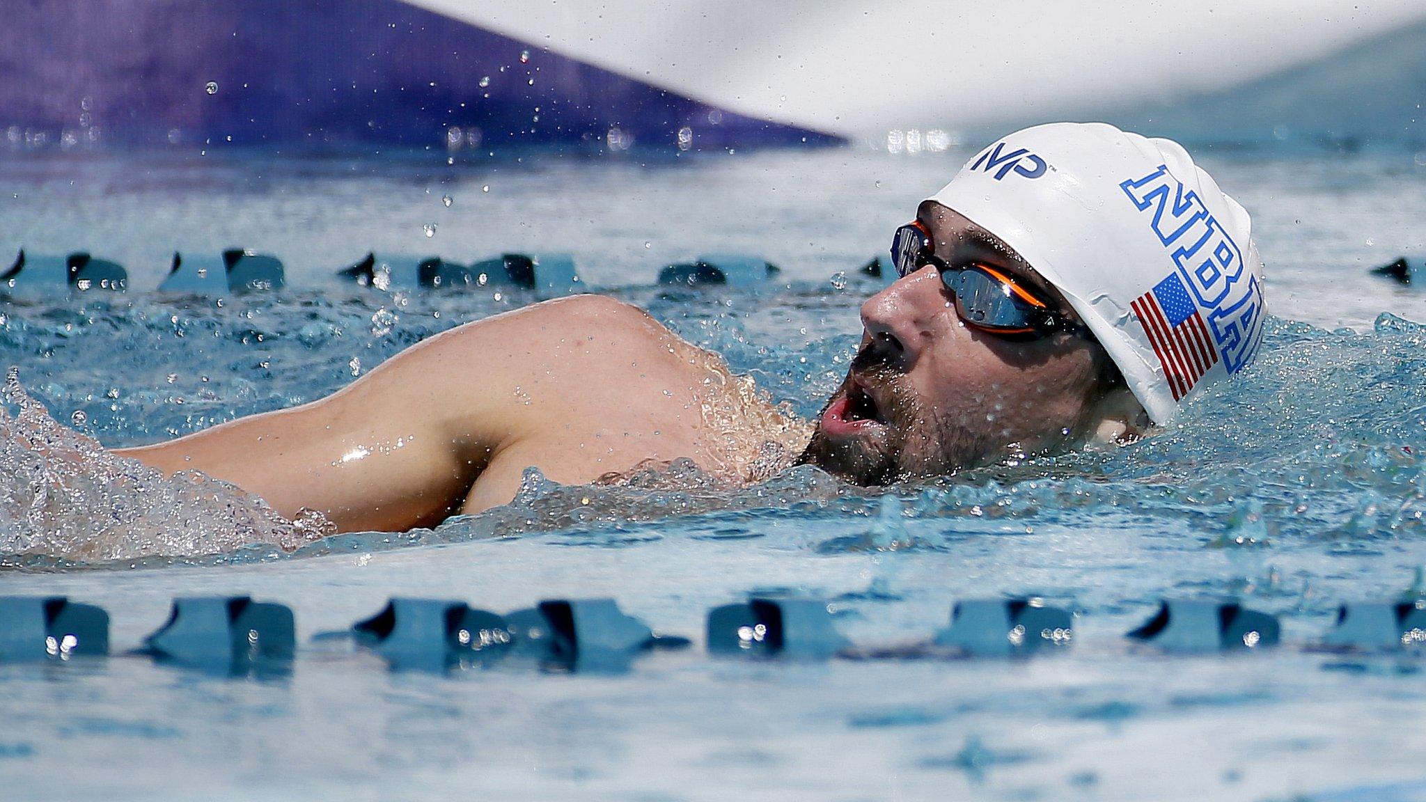 Michael Phelps in the 400m freestyle